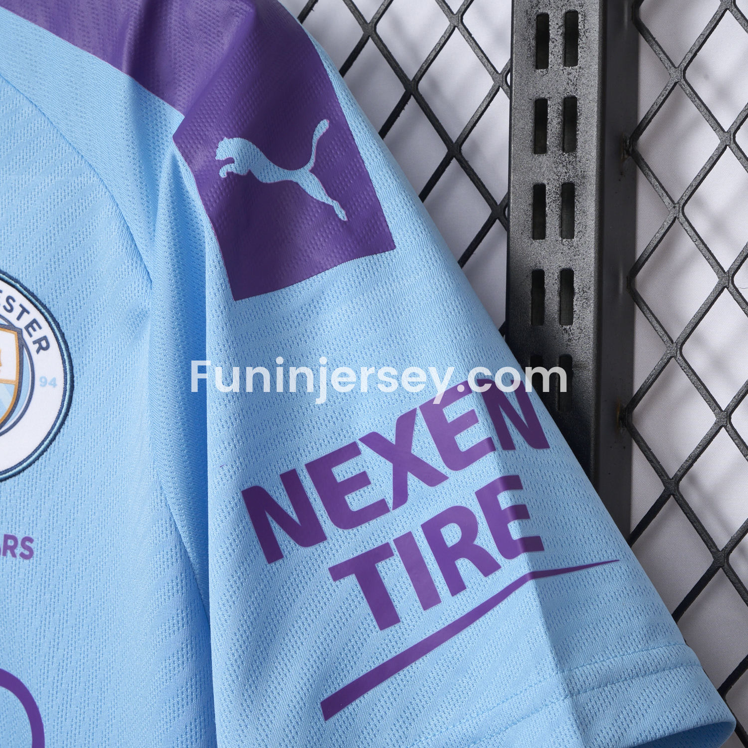 Funinjersey-Retro Manchester City 2019-20 Home Jersey