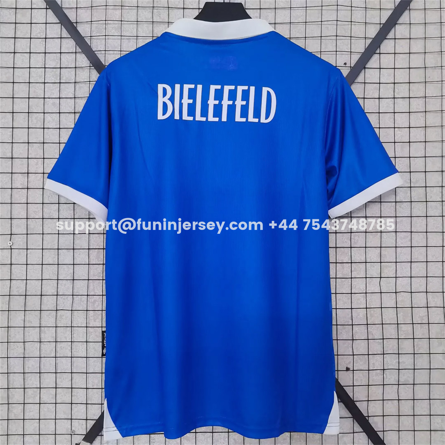 Funinjersey-Arminia Bielefeld 25-26 Blue With White Trim Special Jersey - Fans Version