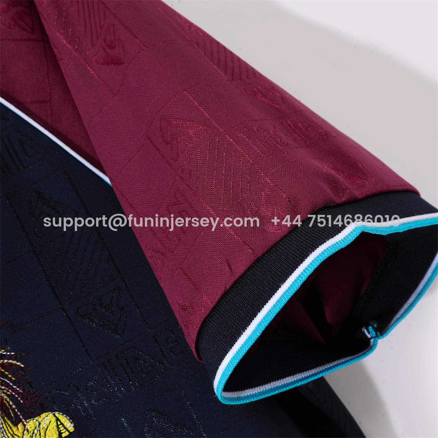 Funinjersey-Retro West Ham United 1999 Iron Maiden Home Jersey