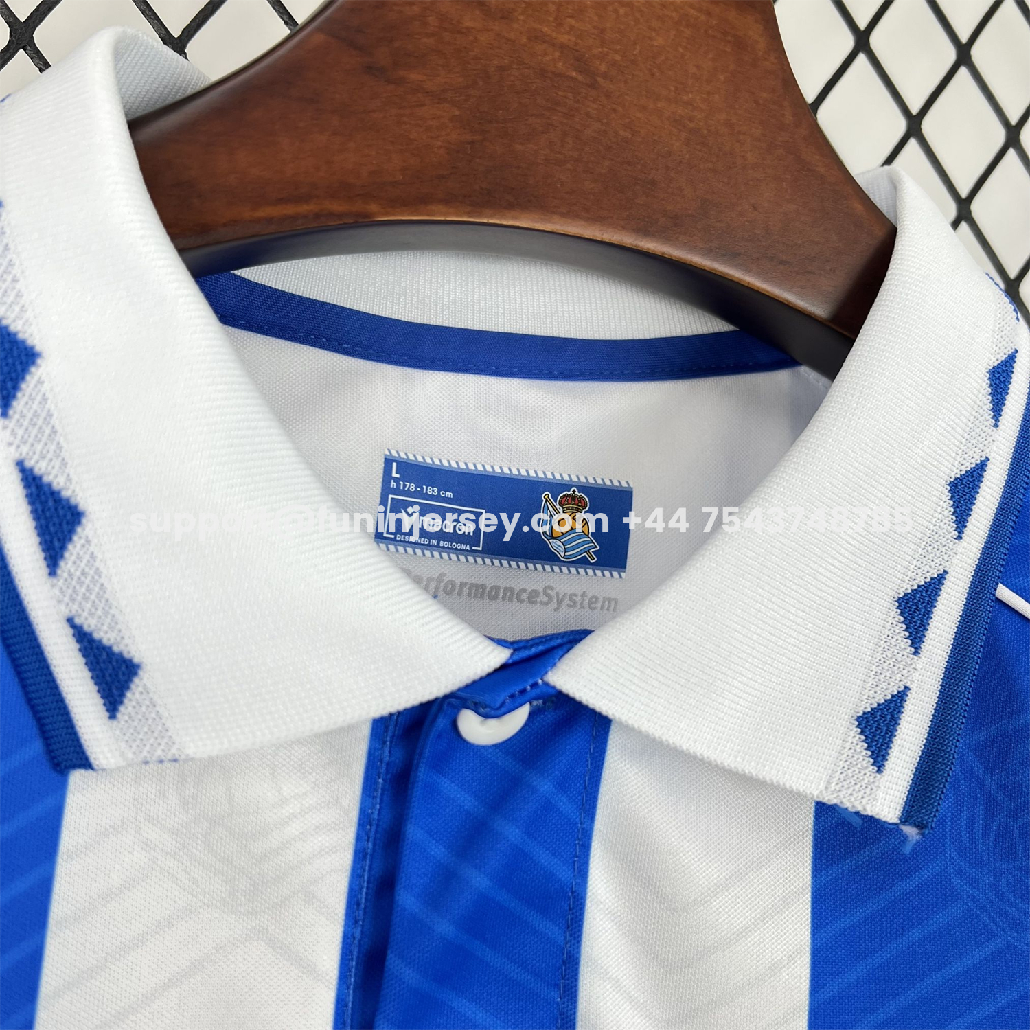 Funinjersey-Real Sociedad 25-26 White With Royal Blue Retro Style Special Jersey - Fans Version