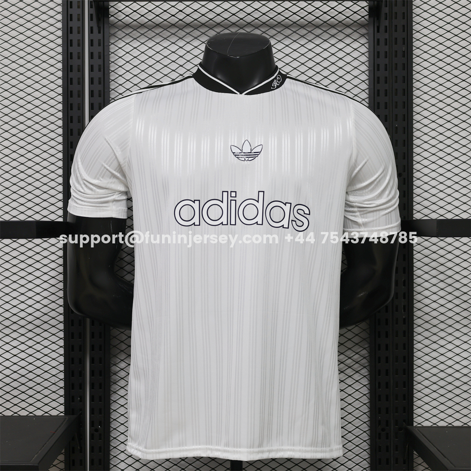 Funinjersey-Adidas 26-27 Terrace Icon Retro Casual Style White Jersey - Player Version