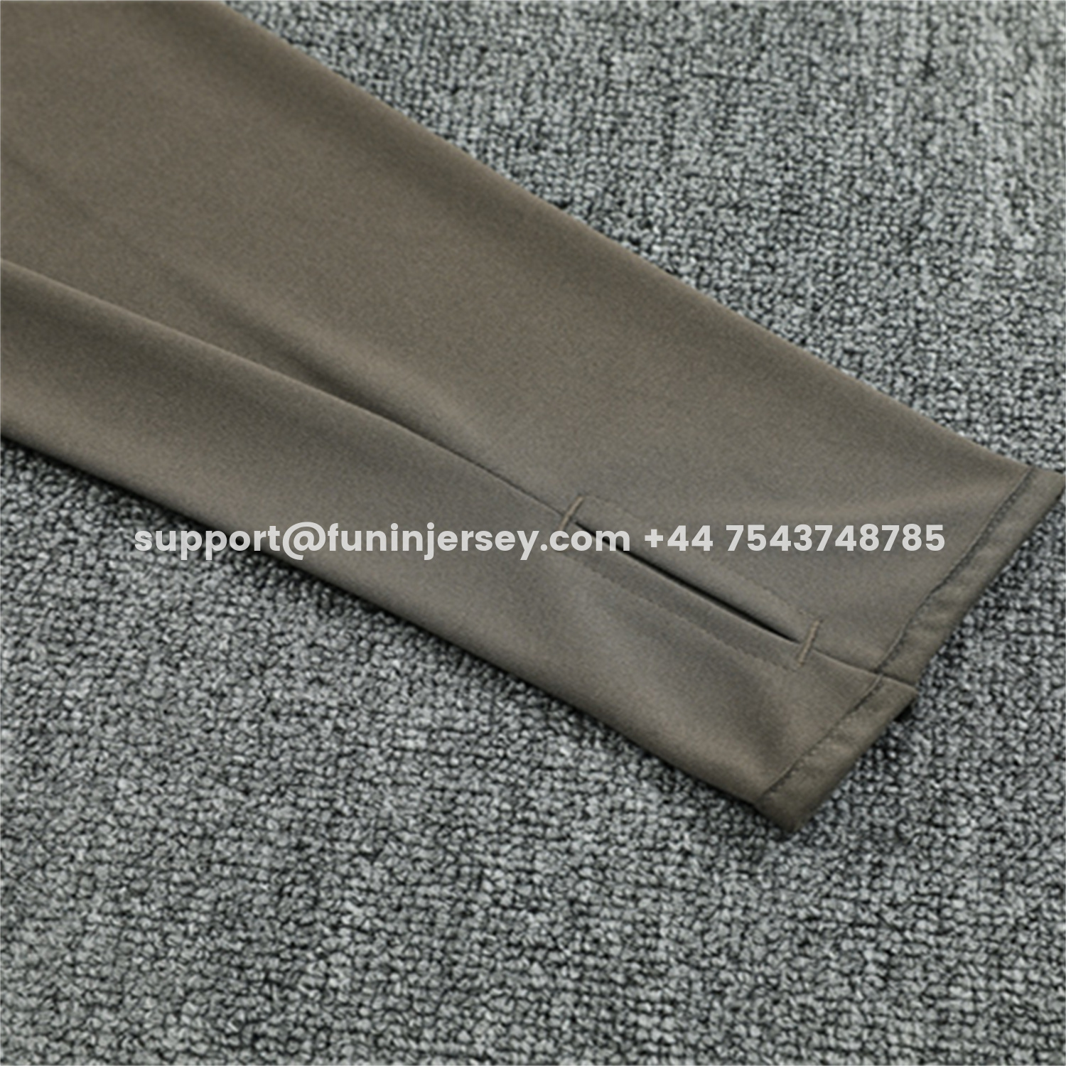 Funinjersey-Real Madrid 25-26 Long Sleeve Training Set - Player Version - Khaki Top and Khaki Pants