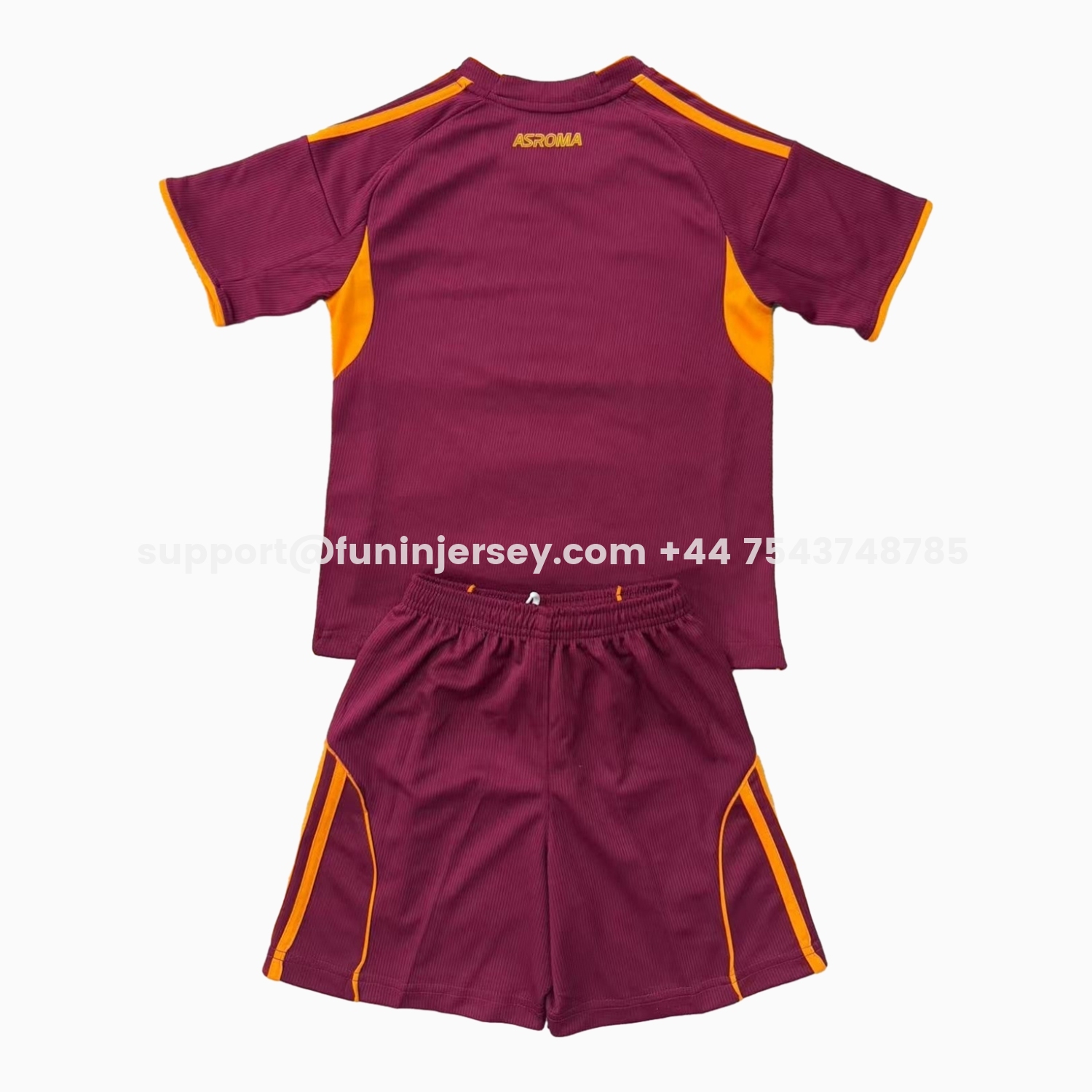 Funinjersey-AS Roma 25-26 Home Unsponsored Men's Adult Jersey Set - Fans Version