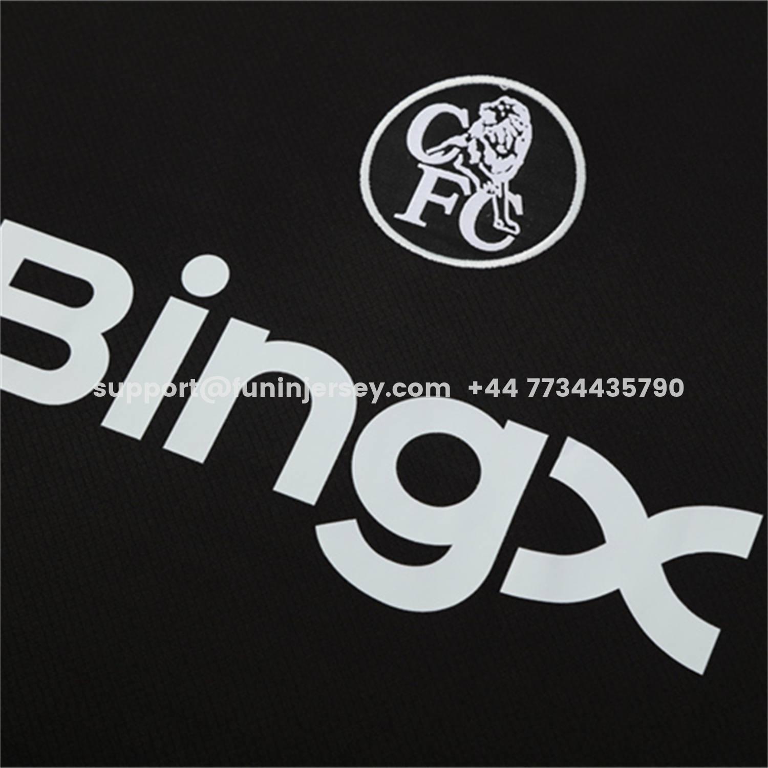 Funinjersey-C.H.E.L.S.E.A 25-26 Kids Short-Sleeve Training Set - Black Top & Black Shorts