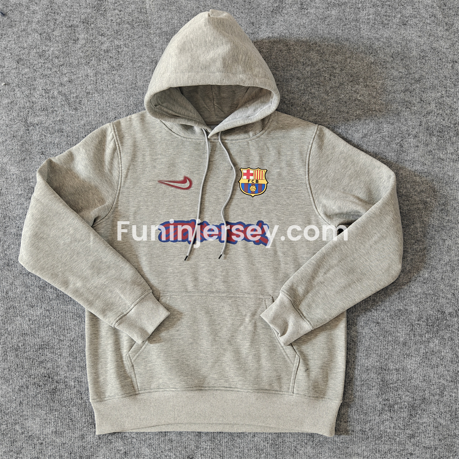 Funinjersey-Barcelona x Travis Scott Team Logo On Both Sides Unisex Pullover Hoodie