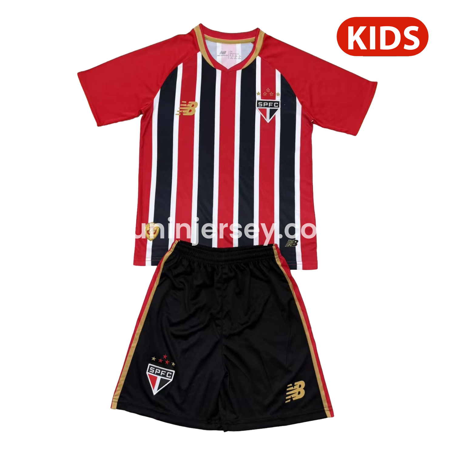 Funinjersey-Sao Paulo 25-26 Away Unsponsored Kids Kit