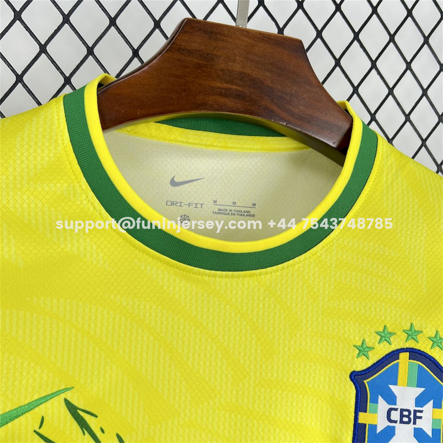 Funinjersey-Brazil 25-26 Green Dove Yellow Jersey - Fans Version
