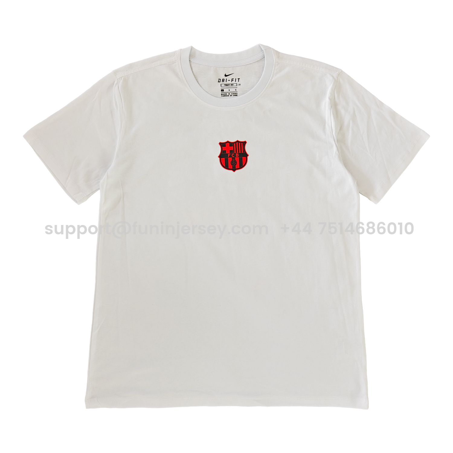 Funinjersey-Barcelona Més Que Un Club Skateboard Aesthetics T-shirt【White】