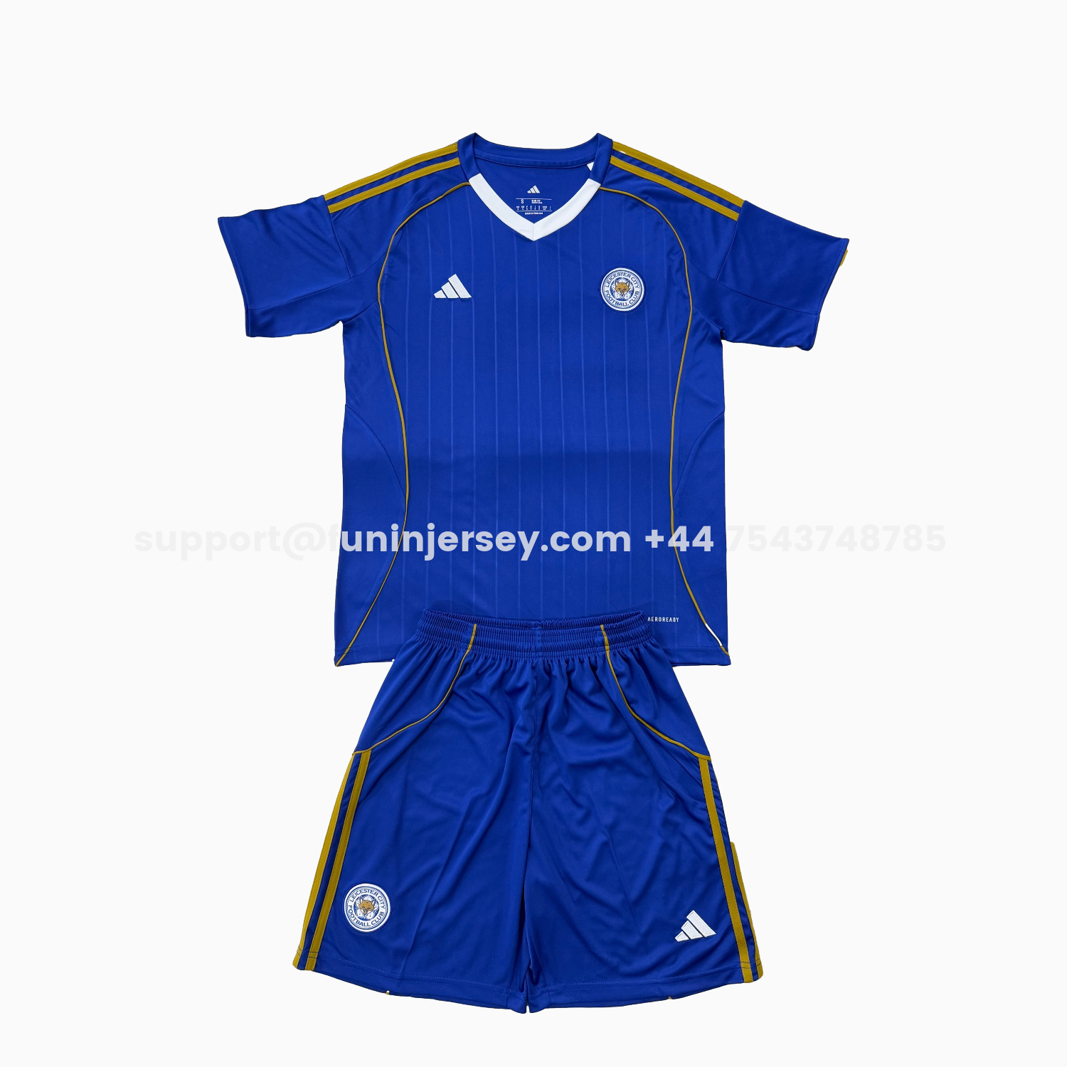 Funinjersey-Leicester City 25-26 Home Kids Kit