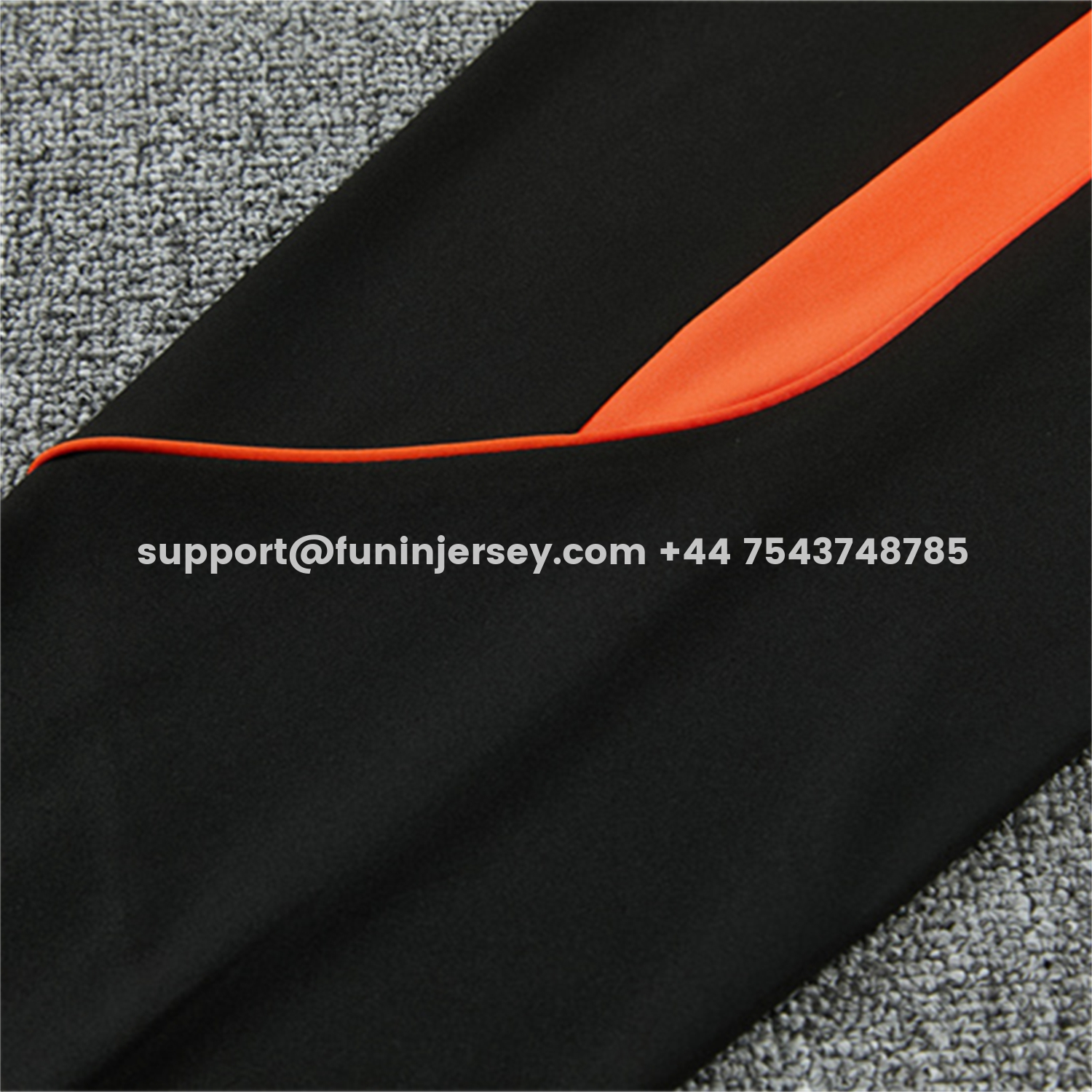 Funinjersey-Netherlands 2026 Kids Long Sleeves Training Set - White With Orange Accents Top & Black Pants