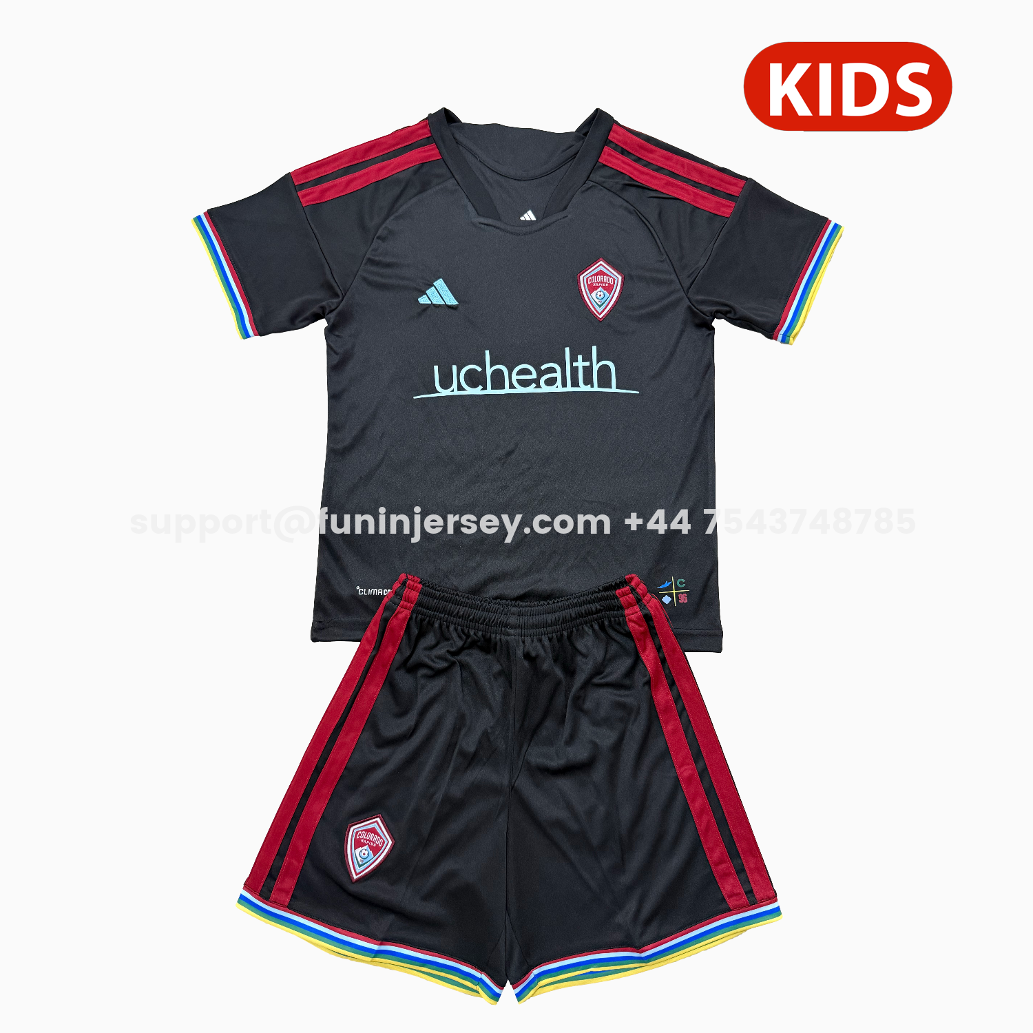 Funinjersey-Colorado Rapids 26-27 Home Kids Kit