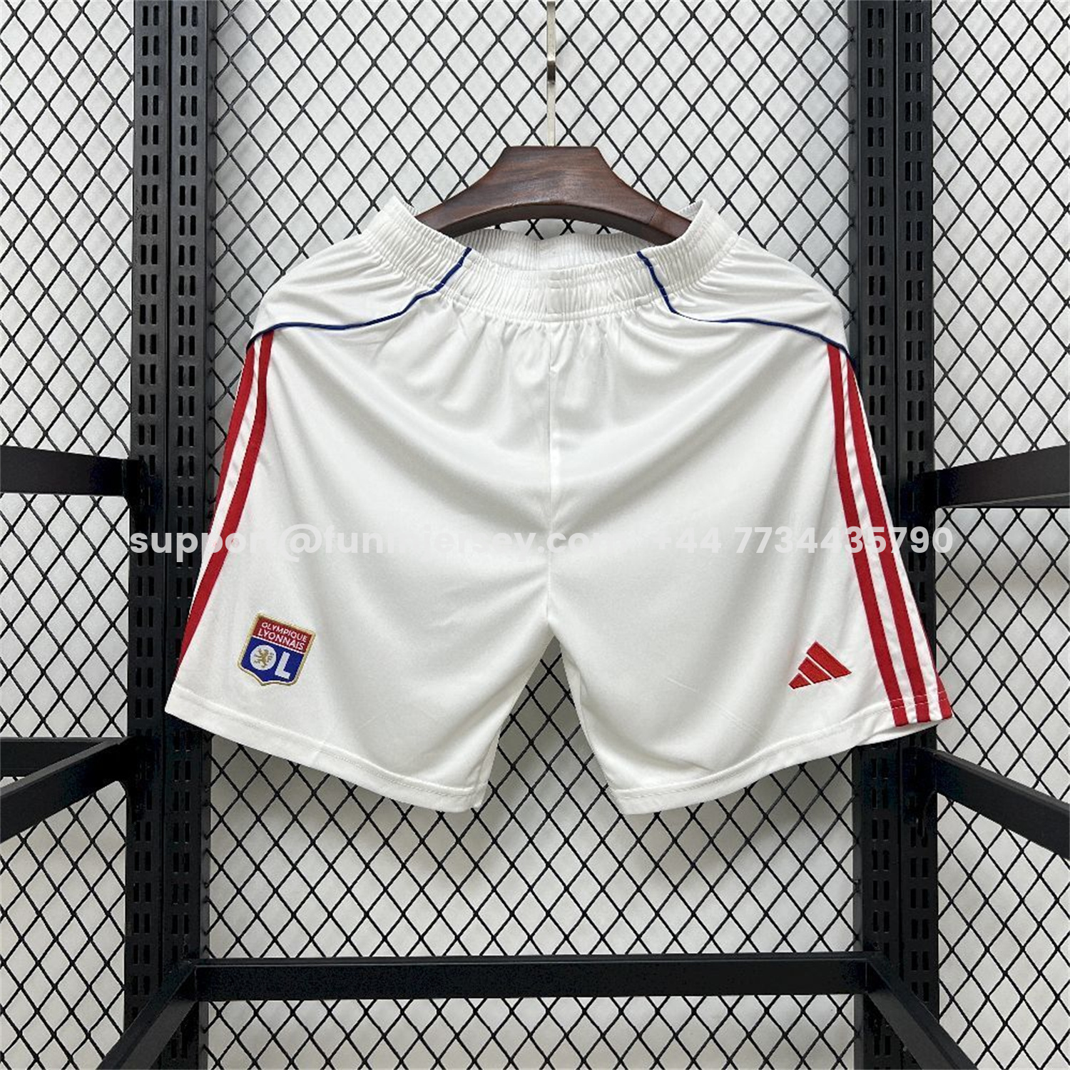 Funinjersey-Lyon 25-26 Home White Shorts - Fans Version