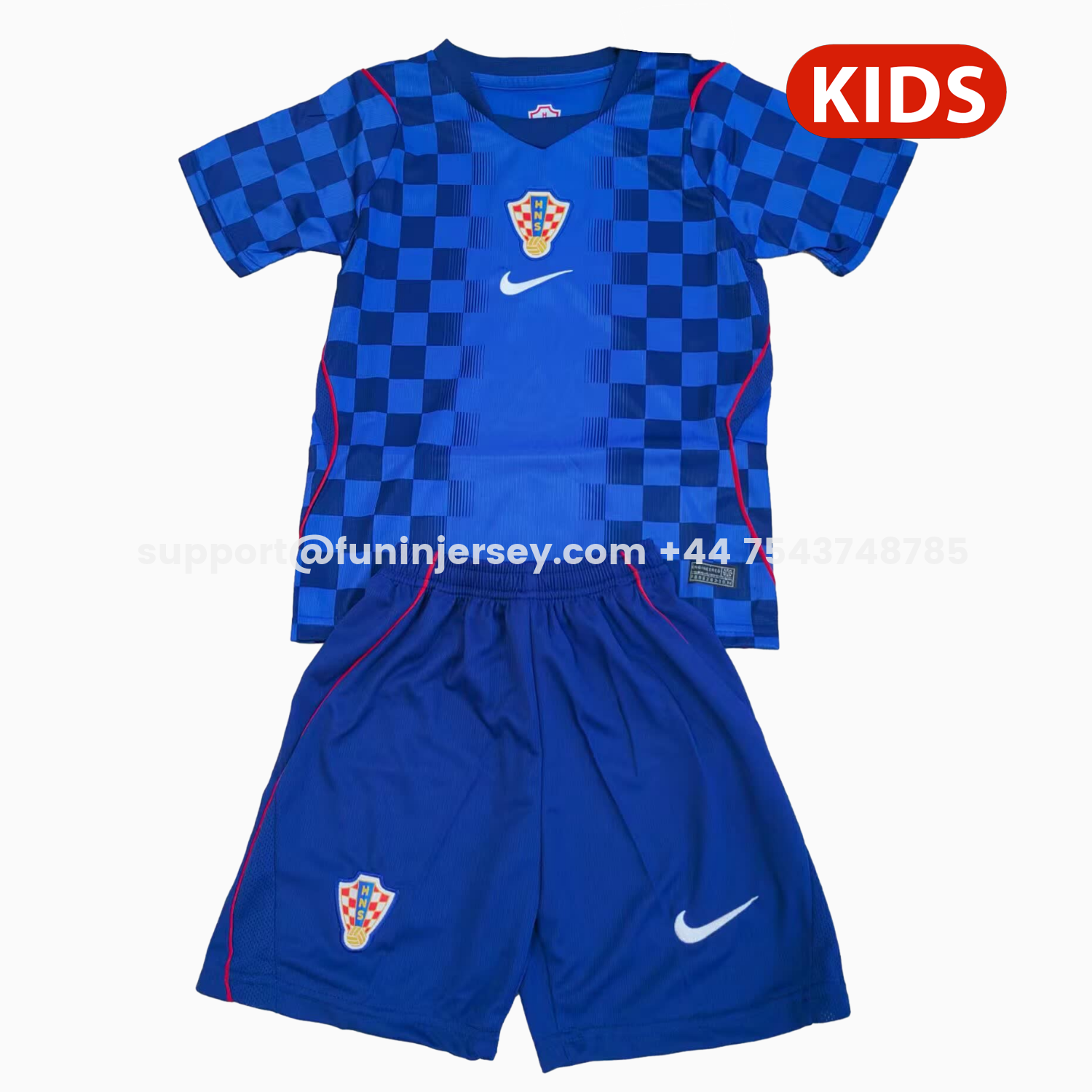 Funinjersey-Croatia 2026 Away Kids Kit