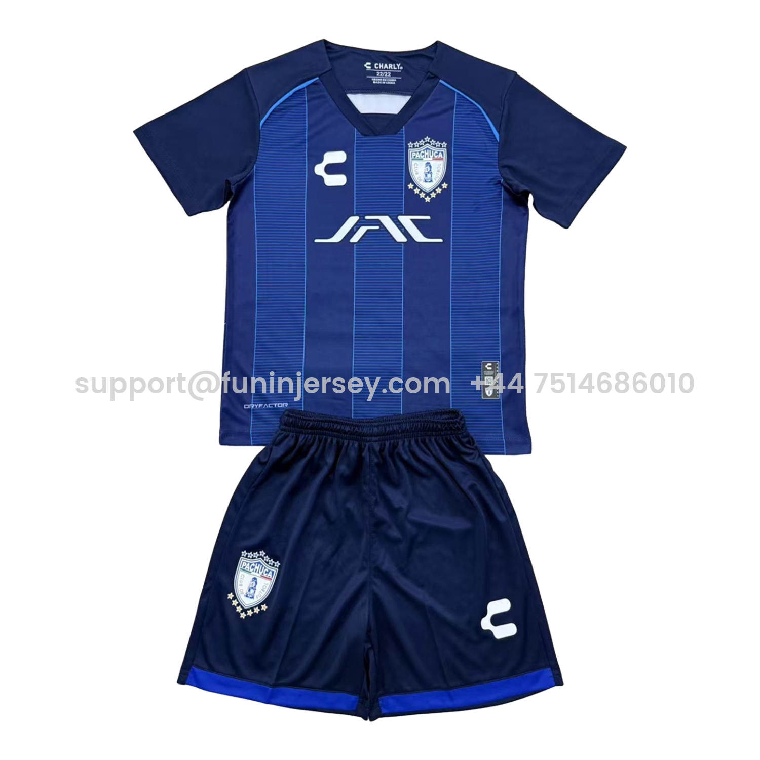 Funinjersey-Pachuca 25-26 Away Men's Adult Jersey Set - Fans Version