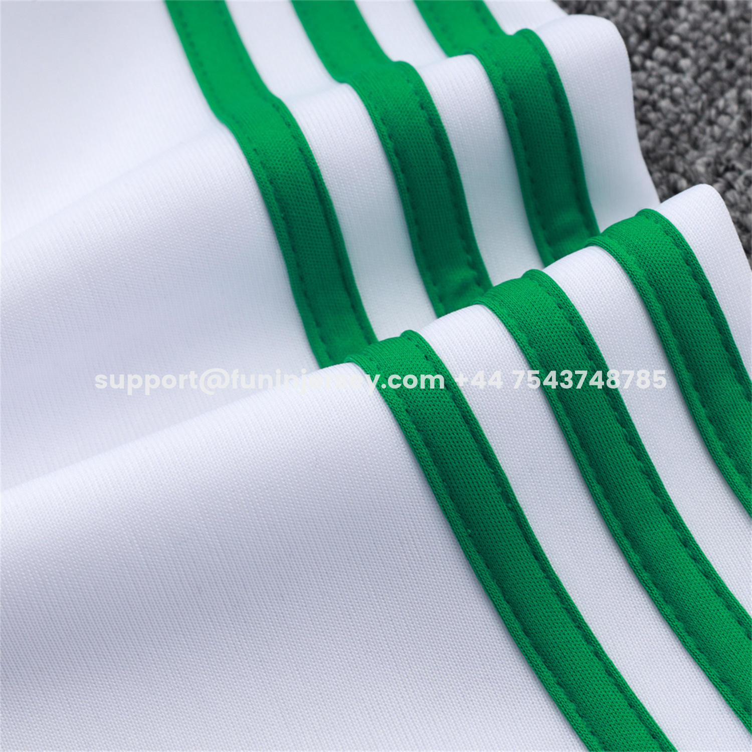 Funinjersey-Senegal 2026 Jacket Training Tracksuit - White With Green Jackets & Pants