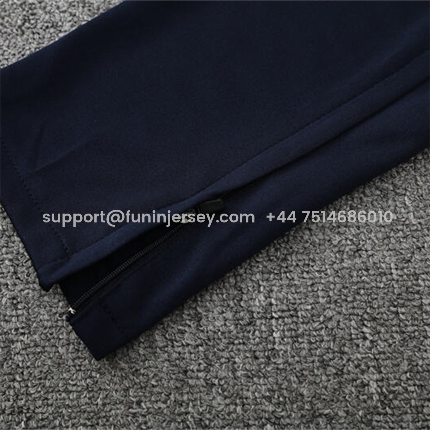 Funinjersey-Marseille 25-26 Long Sleeve Training Set - Nattierblue Top & Deep Blue Pants