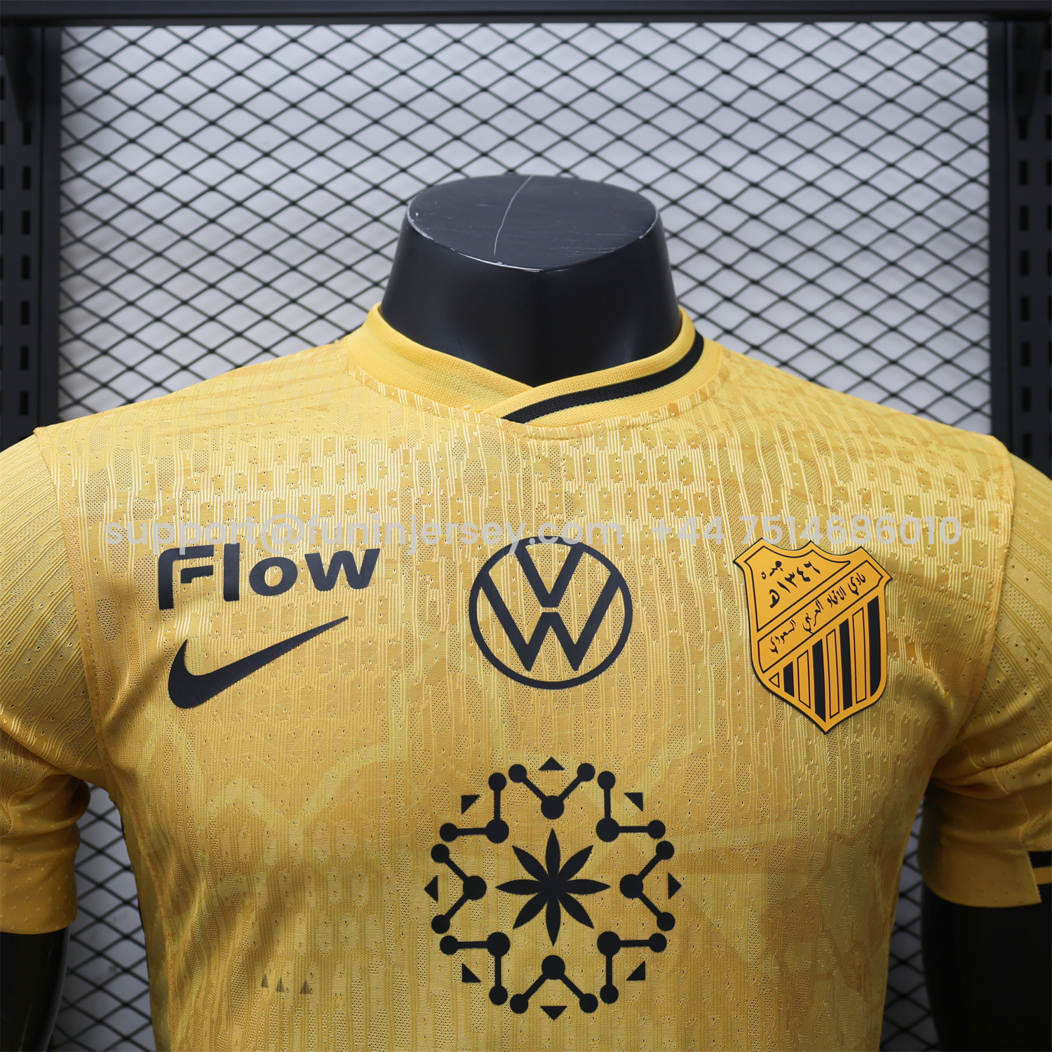 Funinjersey-Al Ittihad Jeddah United 25-26 Third Yellow Jersey - Player Version