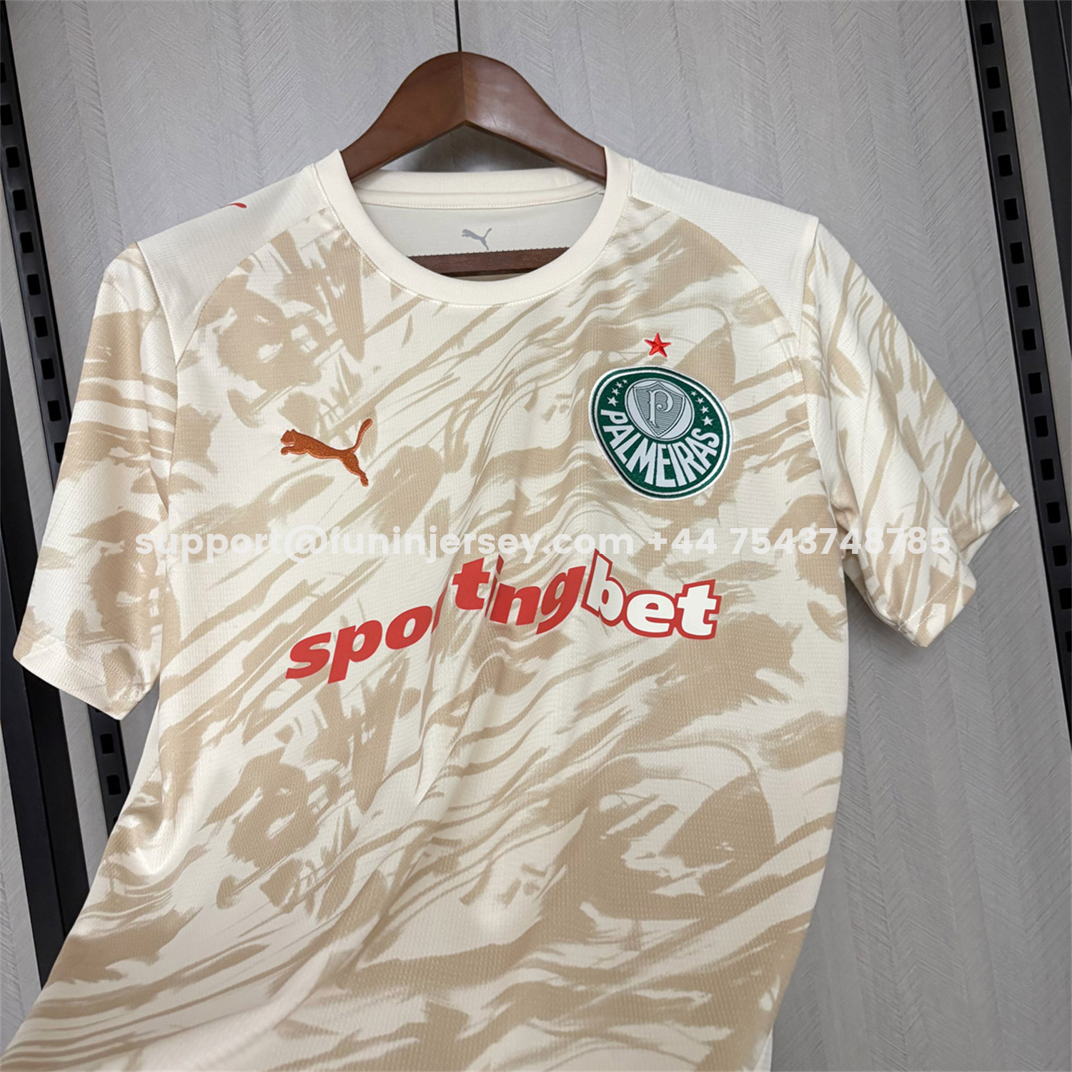 Funinjersey-Palmeiras 26-27 Off-White Goalkeeper Jersey - Fans Version