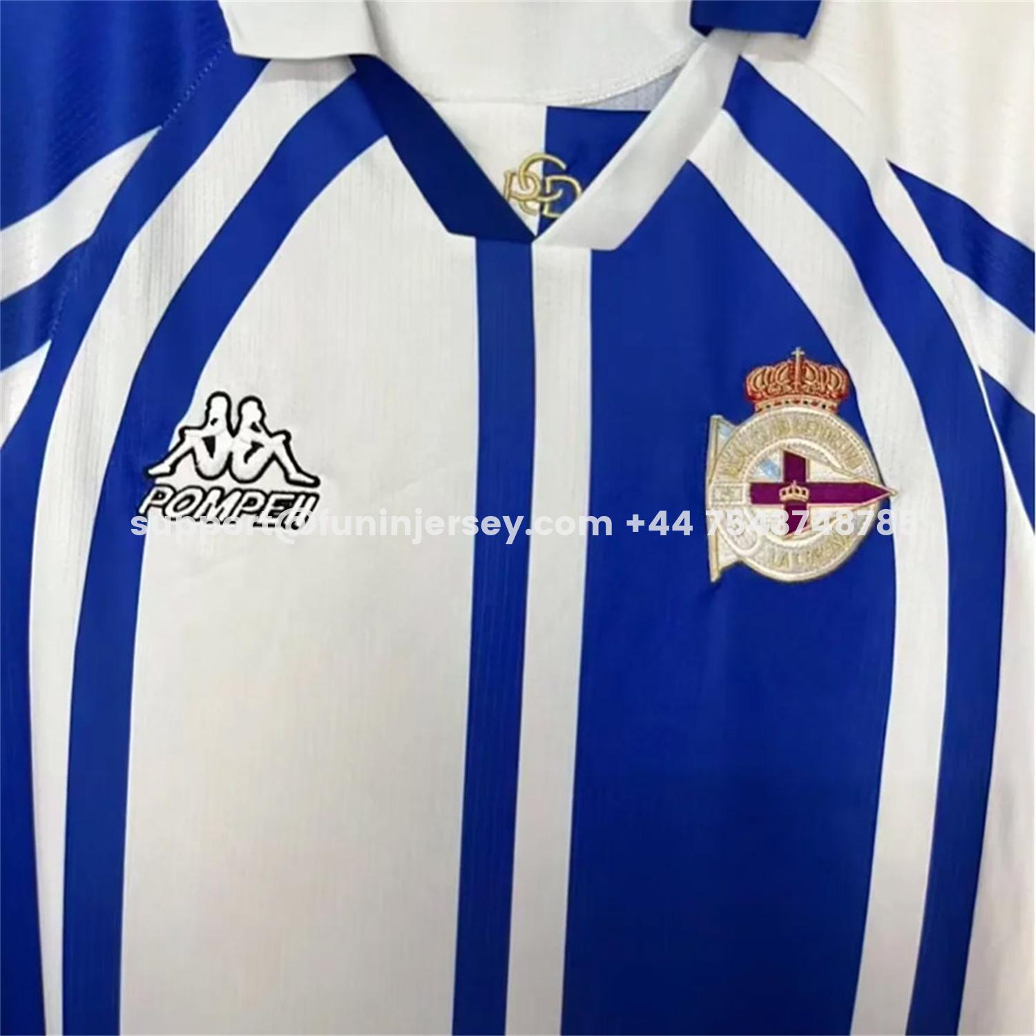 Funinjersey-La Coruna 25-26 Retro Style Blue Special Jersey - Fans Version