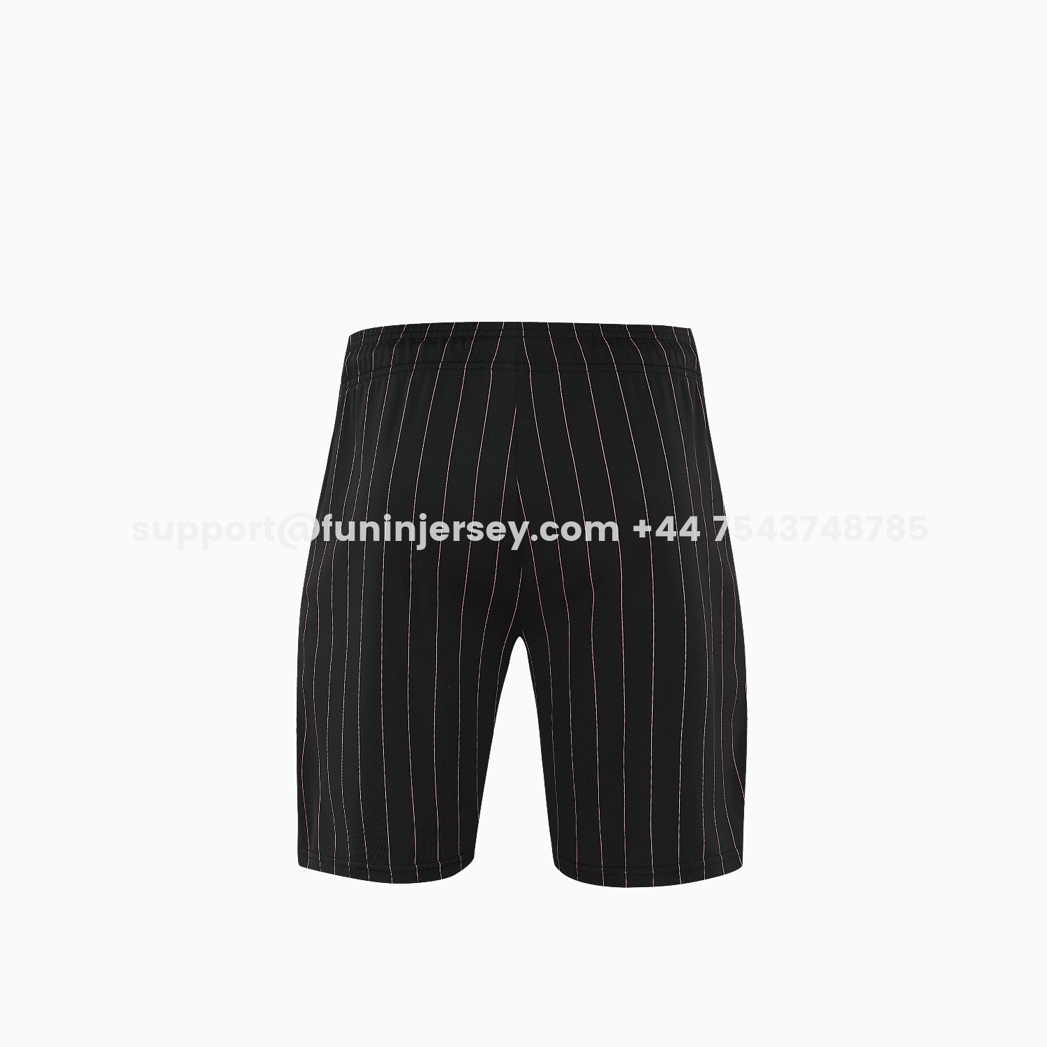 Funinjersey-Juventus 26-27 Short-Sleeve Training Set - Pink Lines Black Top & Shorts