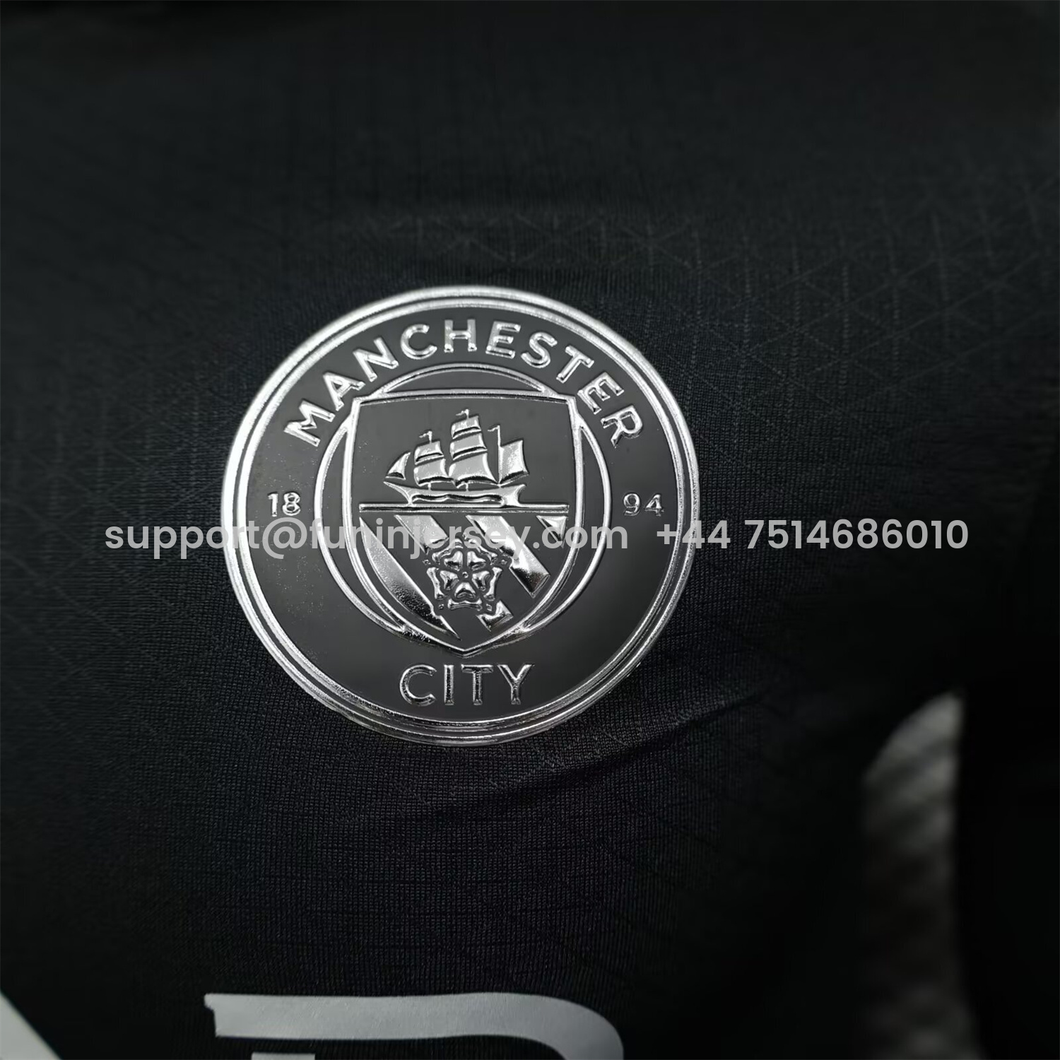Funinjersey-Manchester City 25-26 Away Black Long Sleeves Jersey - Player Version