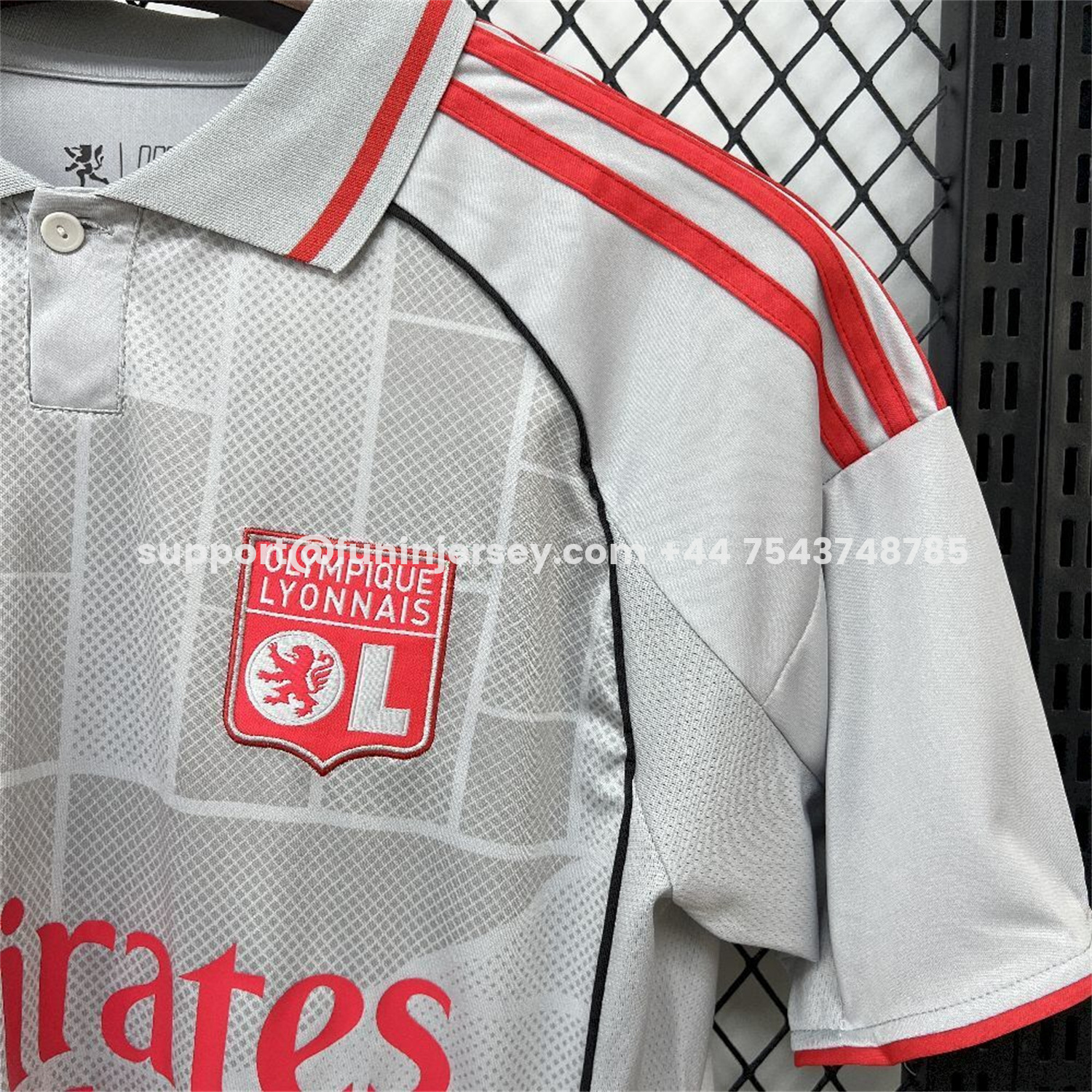 Funinjersey-Lyon 25-26 Third Grey Jersey - Fans Version