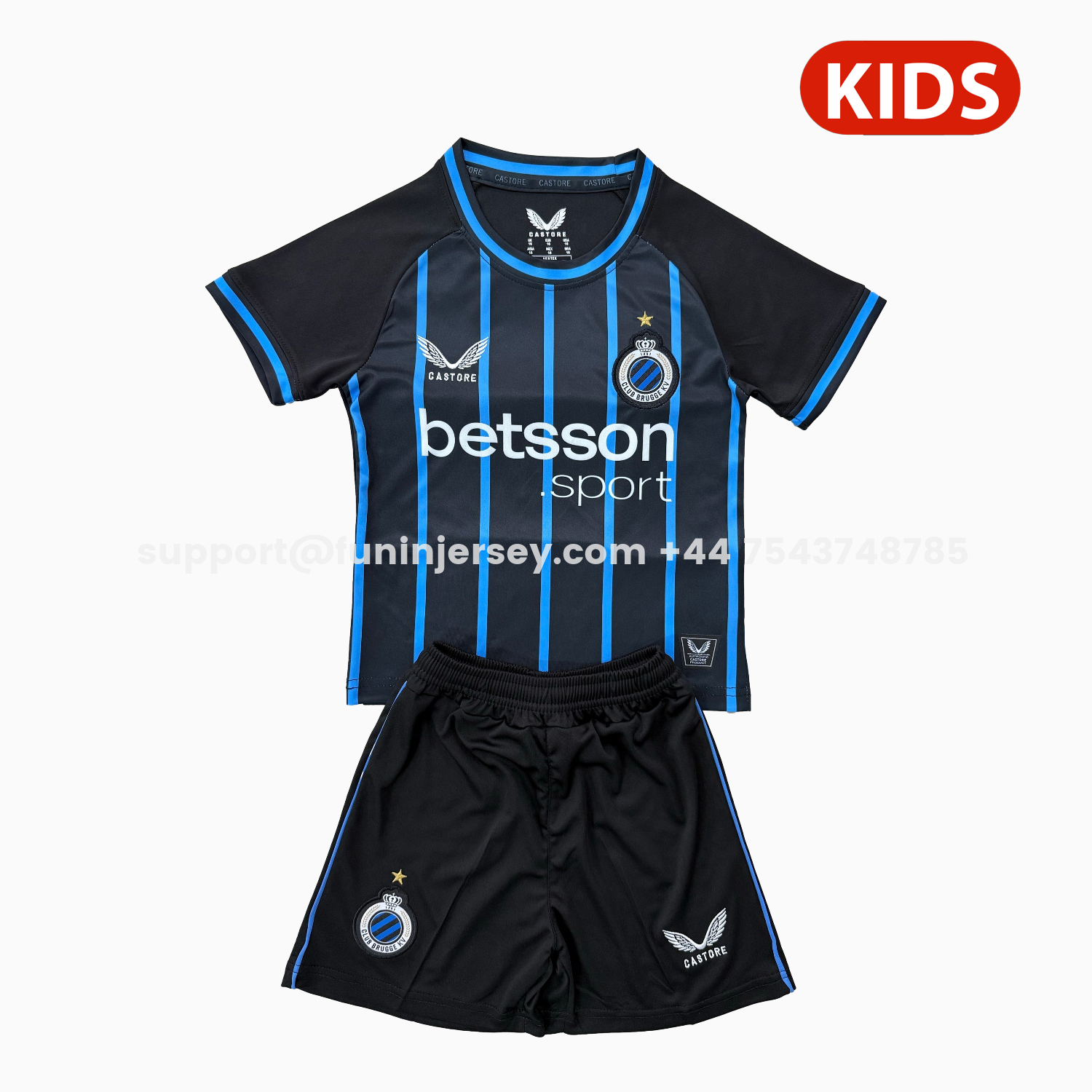 Funinjersey-Club Brugge 25-26 Home Kids Kit