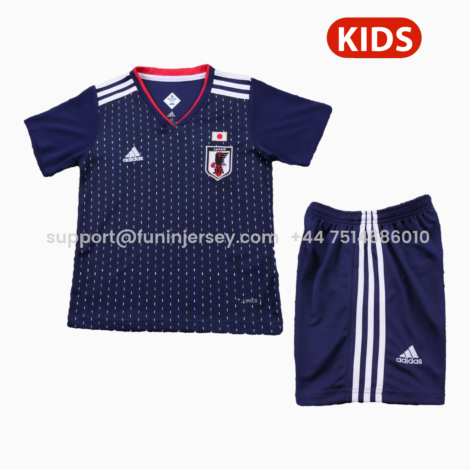Funinjersey-Retro Japan 2018 Home Kids Kit