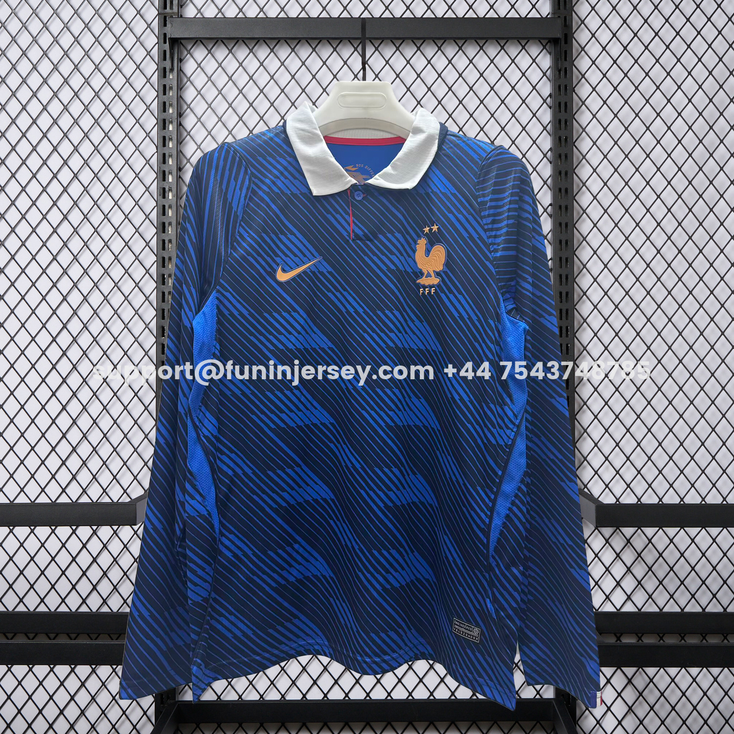 Funinjersey-France 2026 Home Long Sleeves Jersey - Fans Version