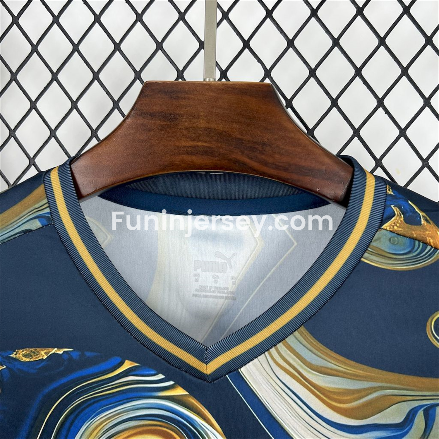 Funinjersey-Manchester City 25-26 Blue Golden Fan-designed Special Edition Jersey - Fans Version