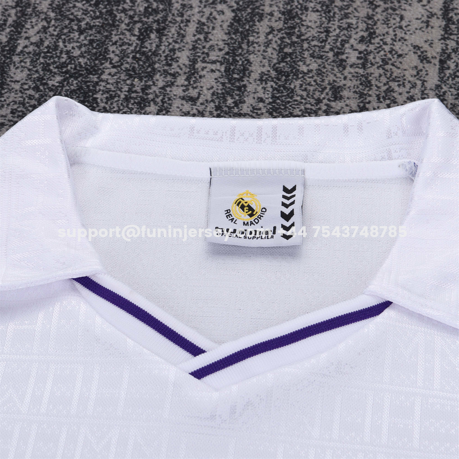 Funinjersey-Retro Real Madrid 1988-90 Home Kids Kit