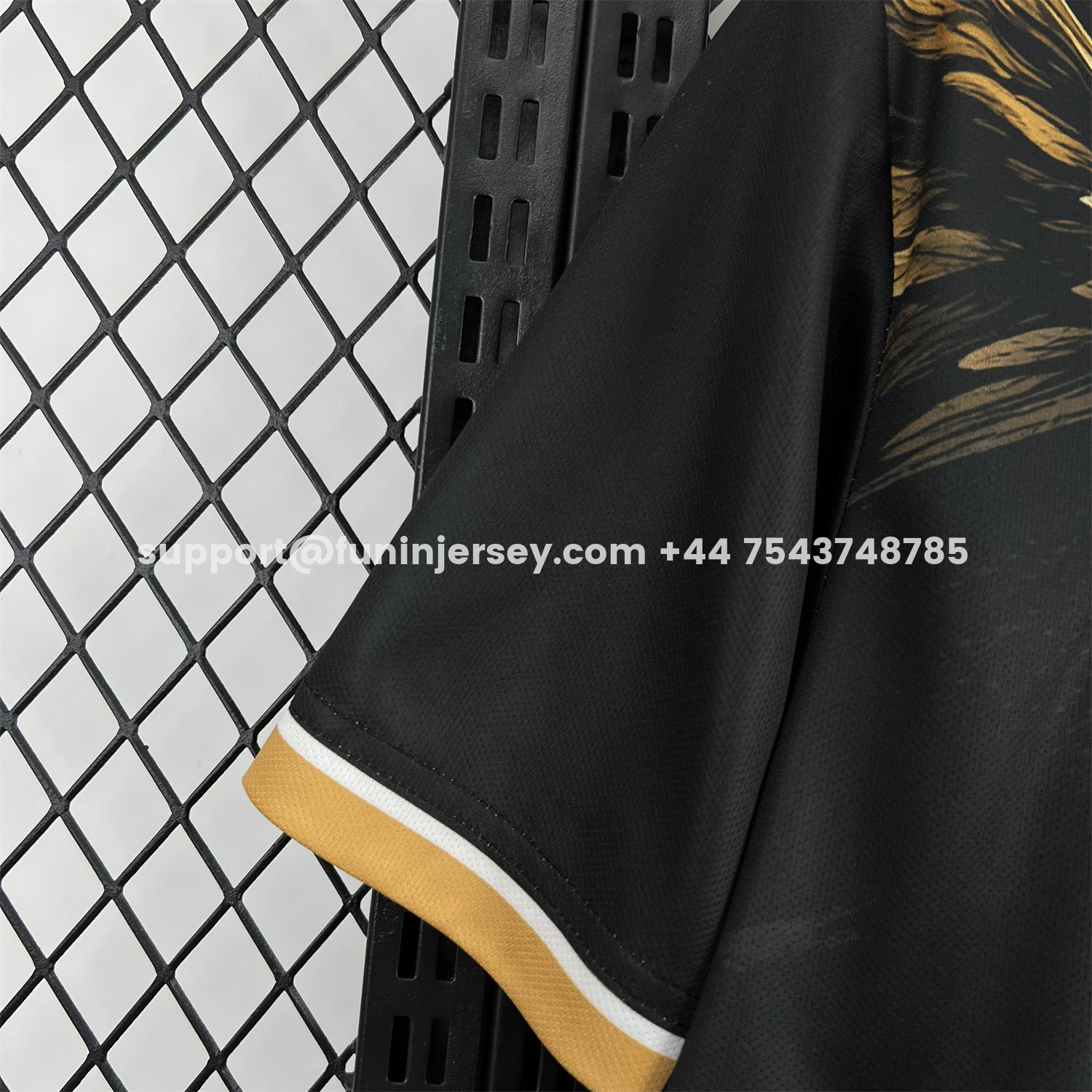 Funinjersey-Benfica 25-26 Gold Eagle Black Special Jersey - Fans Version