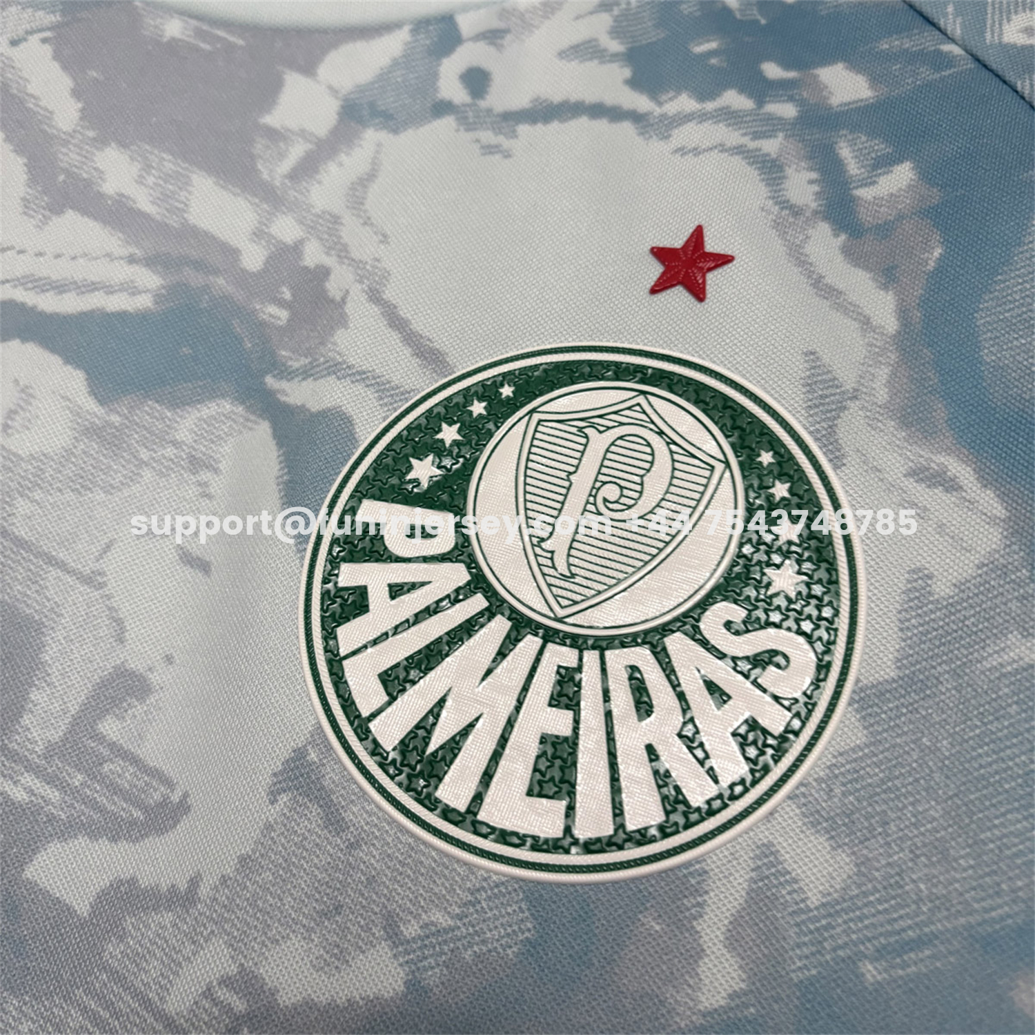 Funinjersey-Palmeiras 26-27 Light Mint Blue Pre-Match Jersey - Fans Version