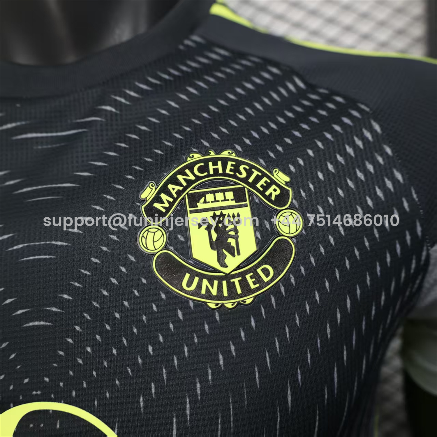 Funinjersey-Manchester United 25-26 Black Grey Goalkeeper Jersey - Player Version