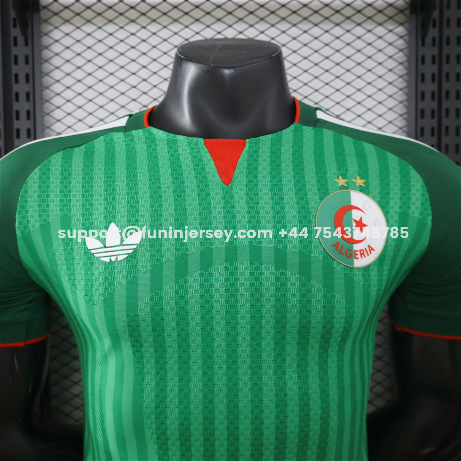 Funinjersey-Algeria 2026 Away Green Jersey With 2 Stars - Player Version