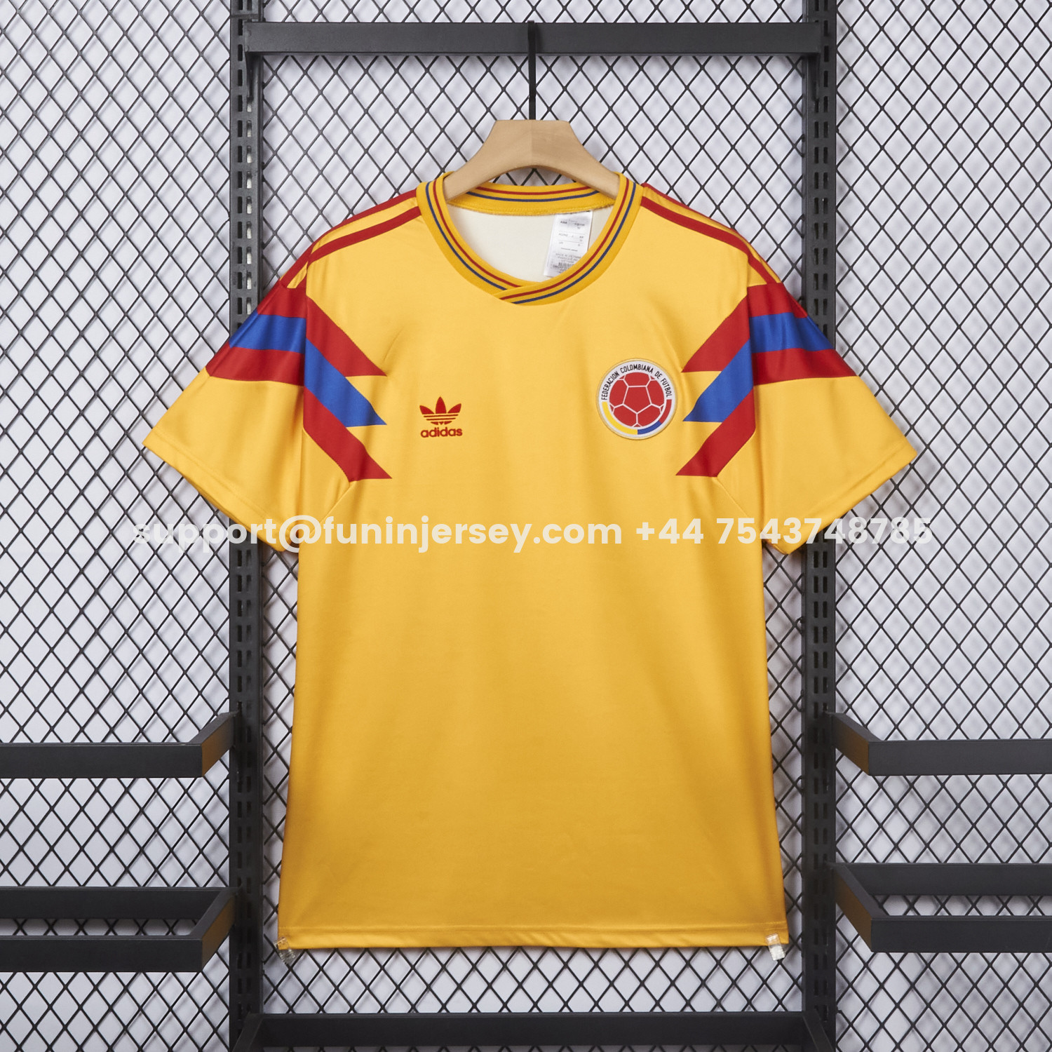 Funinjersey-Retro Colombia 1990 Home Number 10 Jersey