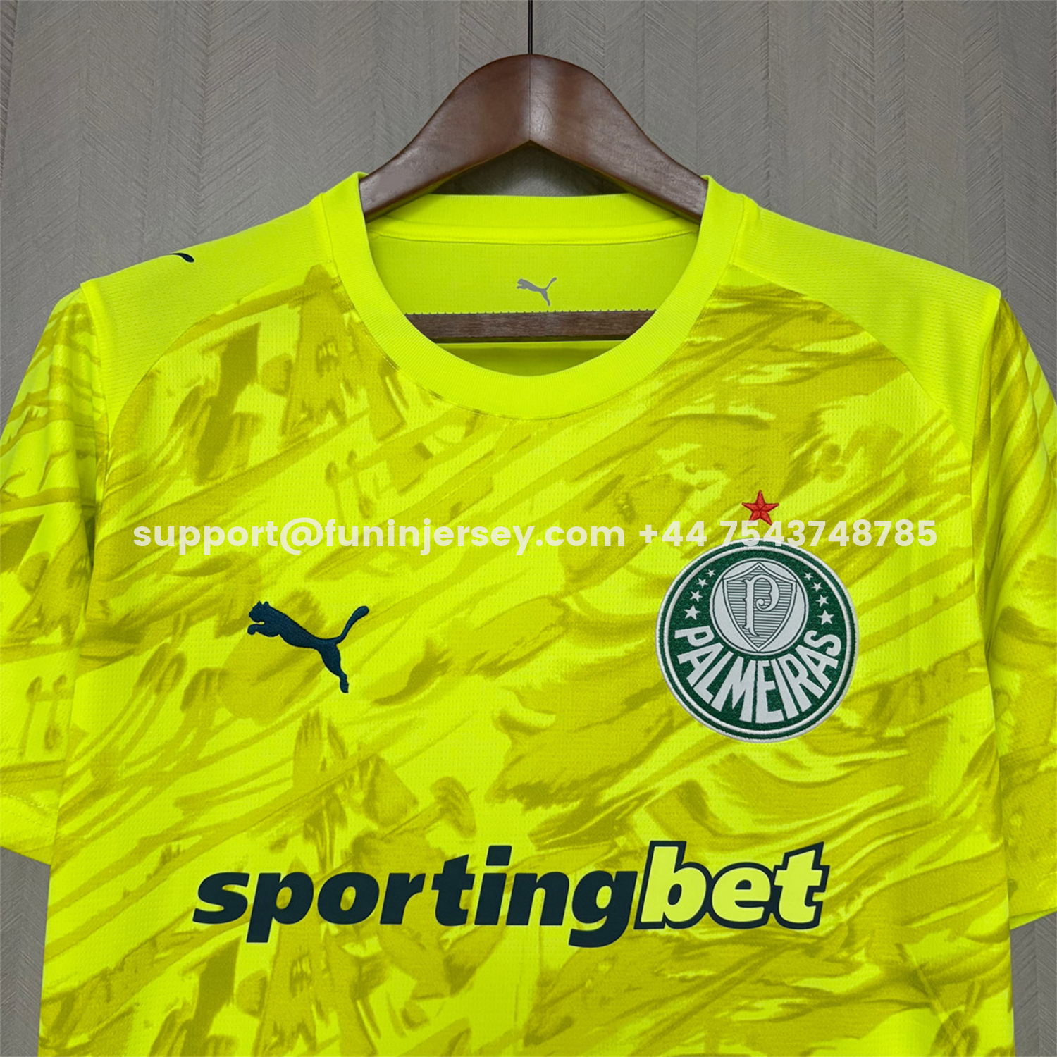 Funinjersey-Palmeiras 26-27 Yellow Goalkeeper Jersey - Fans Version