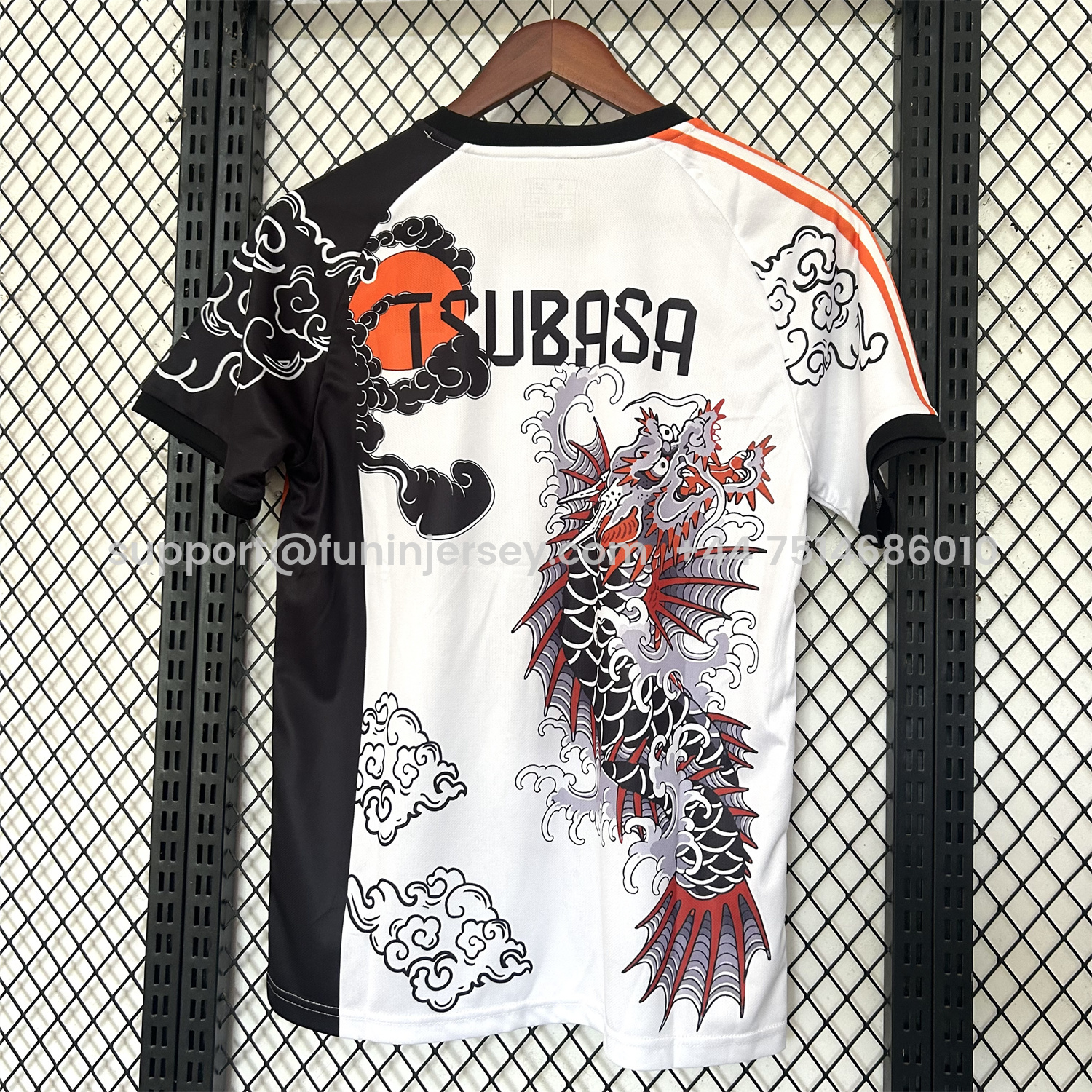 Funinjersey-Japan 25-26 Betta Fish And Samurai Sword White Special Jersey - Fans Version