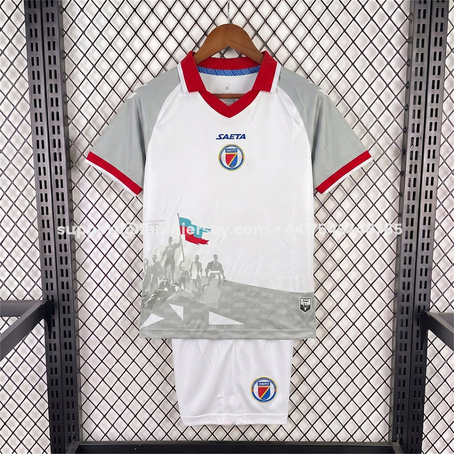 Funinjersey-Haiti 2026 Away Kids Kit