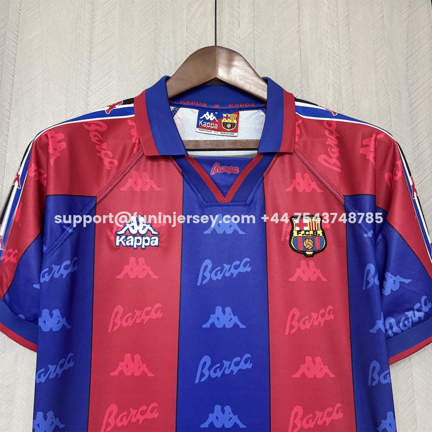 Funinjersey-Retro Barcelona 1995-97 Home Jersey