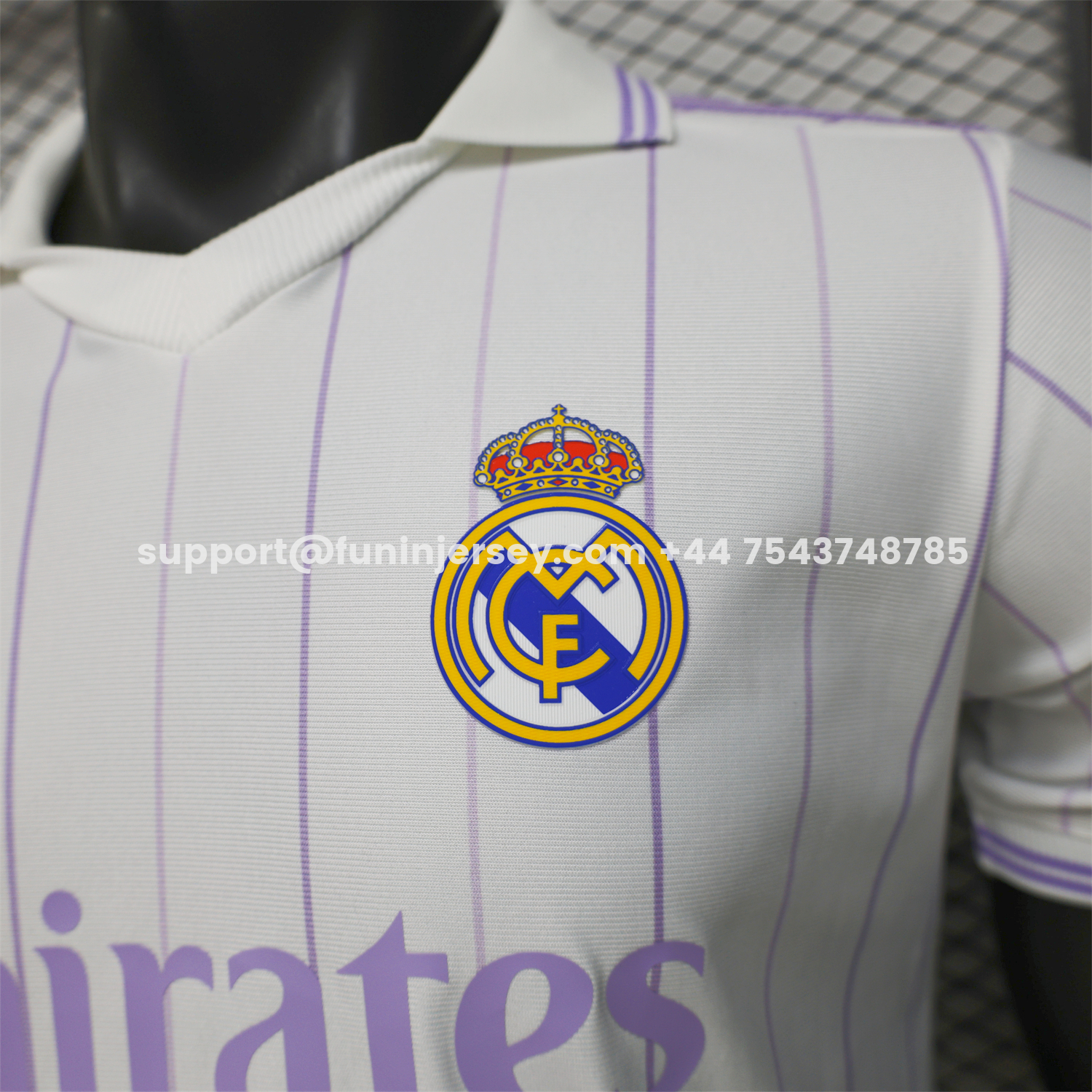 Funinjersey-Real Madrid 25-26 Retro Style White Polo Jersey - Player Version