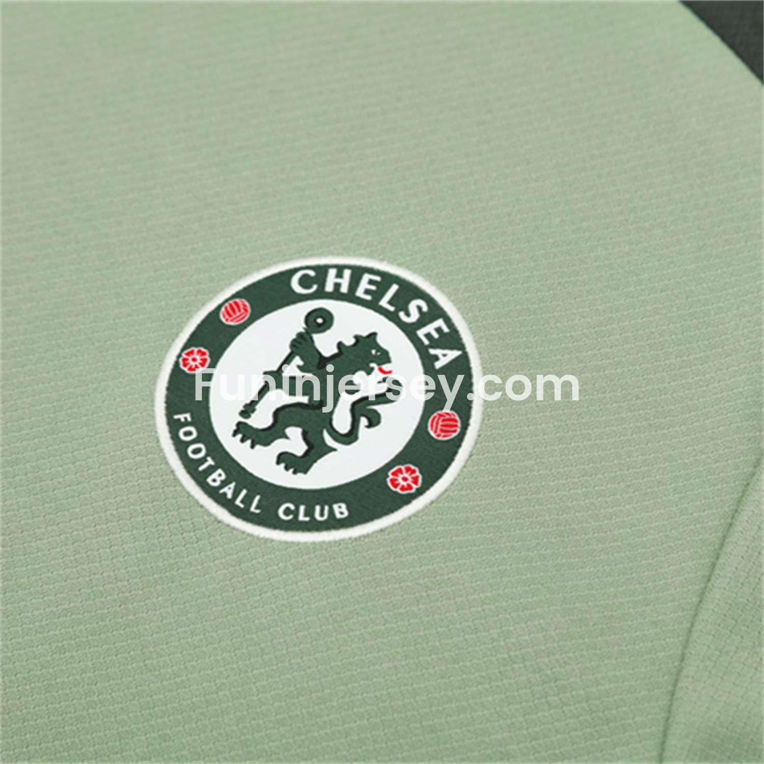Funinjersey-C.H.E.L.S.E.A 25-26 Short-Sleeve Training Set - Light Green Top & Army Green Shorts