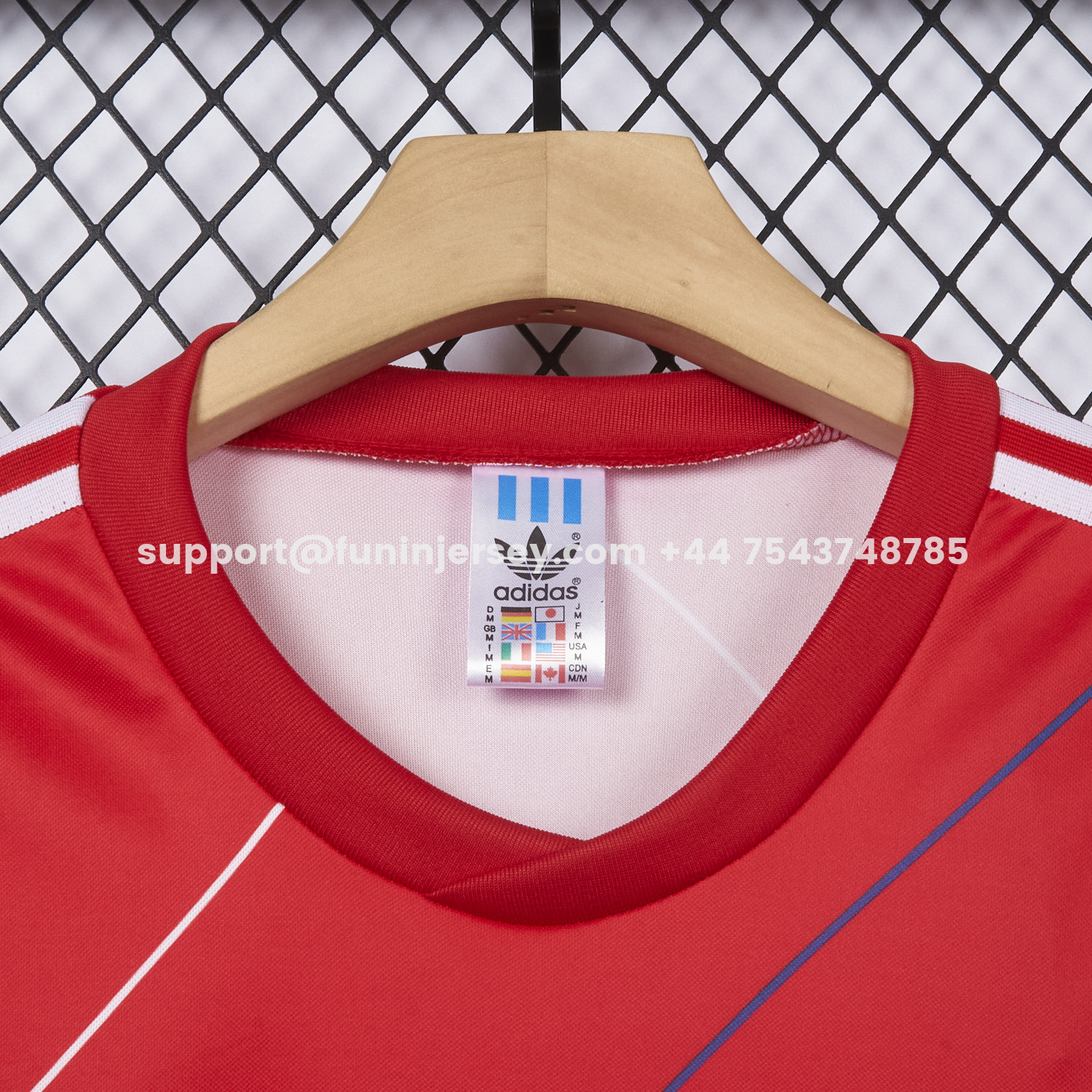 Funinjersey-Retro Bayer 04 Leverkusen 1987-88 Home Red Jersey