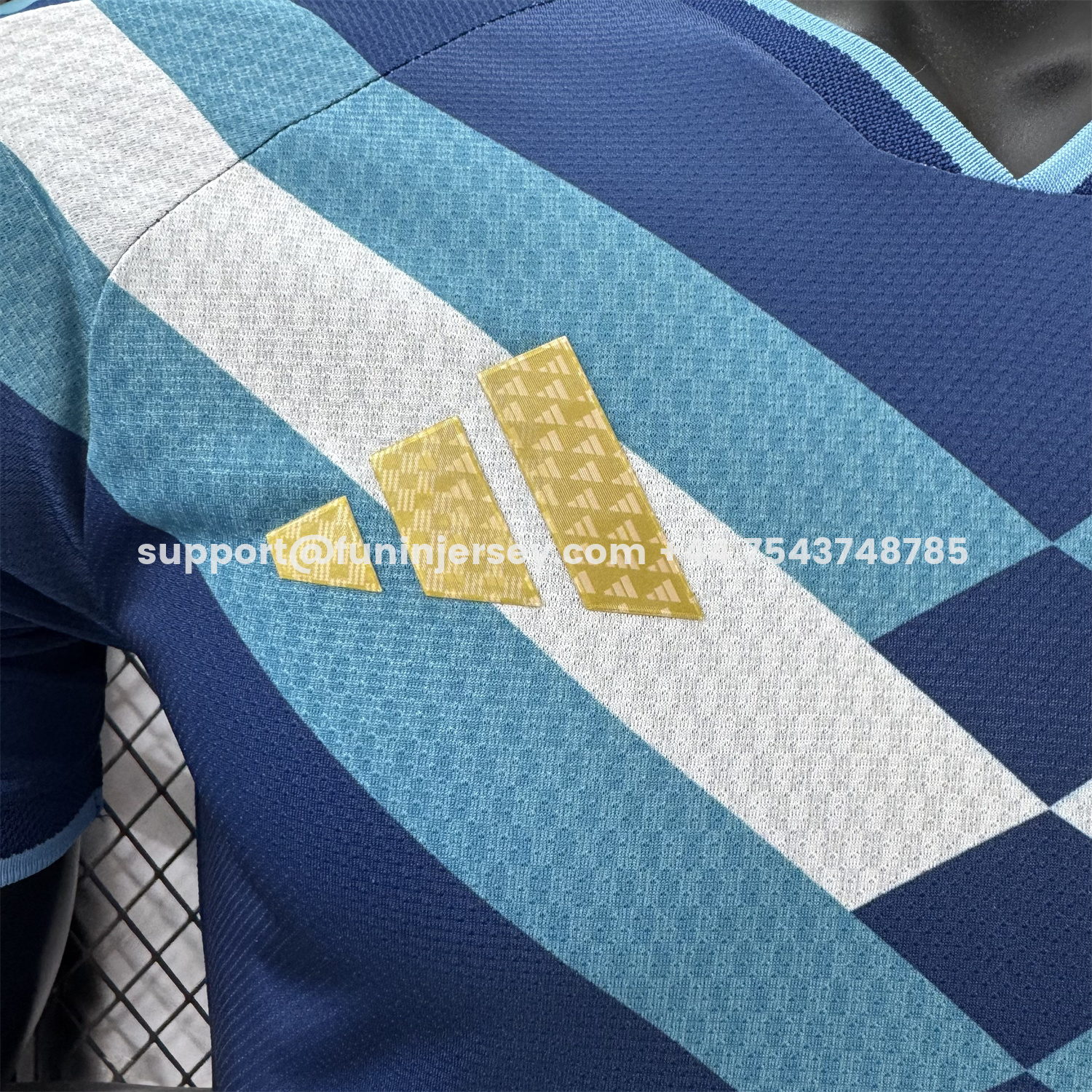 Funinjersey-Argentina 2026 Blue Shoulder Stripes Special Jersey - Player Version