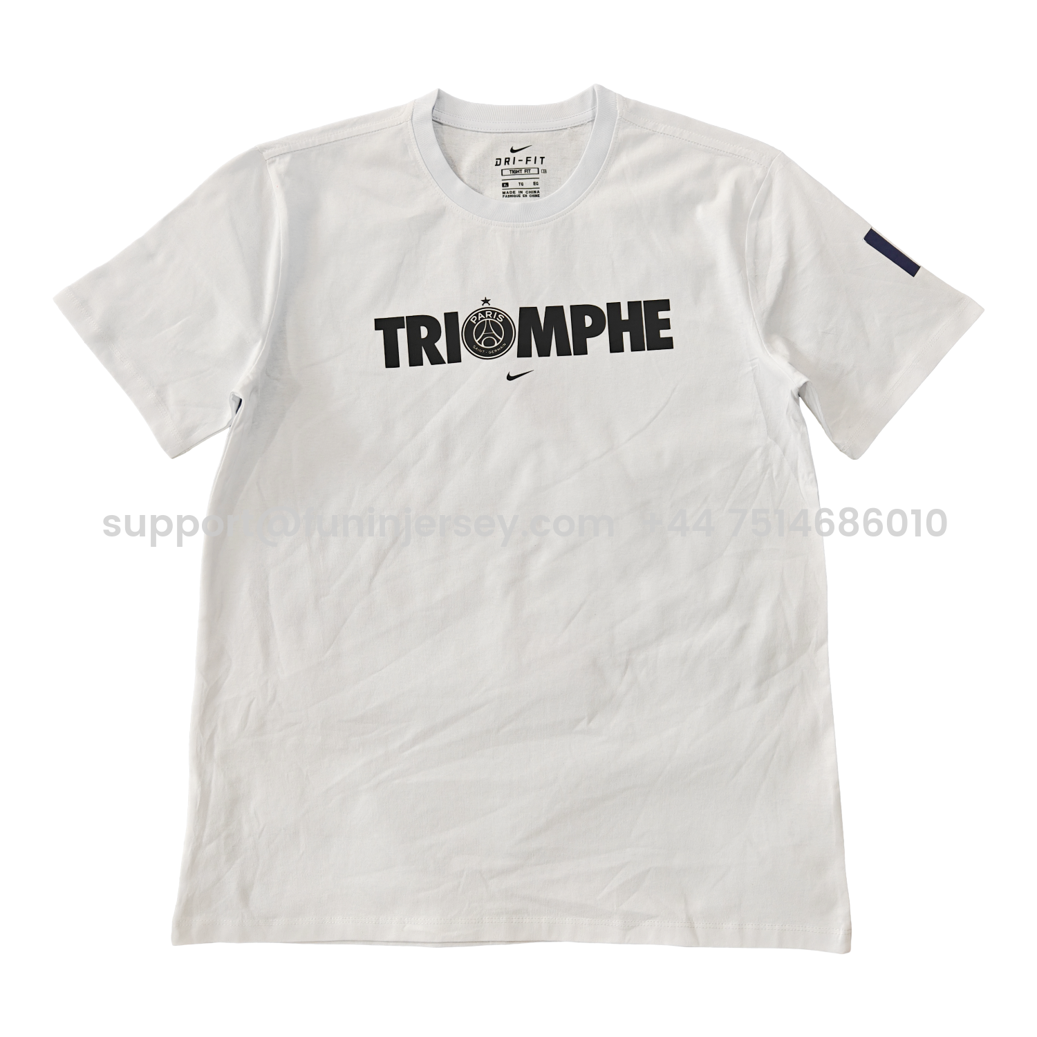 Funinjersey-Paris Saint-Germain PSG 2025 Champions League Commemorative White T-shirt