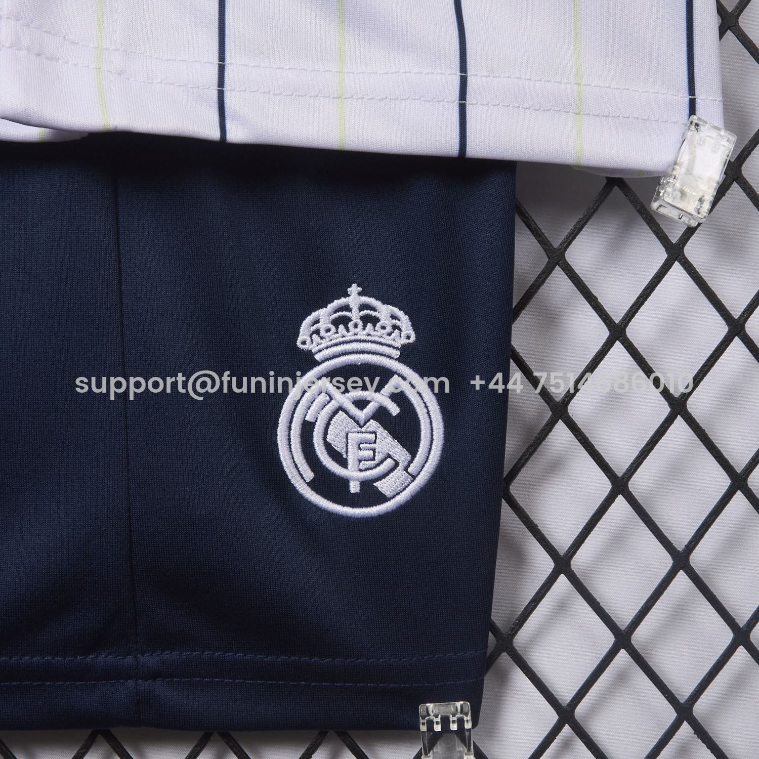 Funinjersey-Real Madrid 25-26 White Baseball Kids Kit