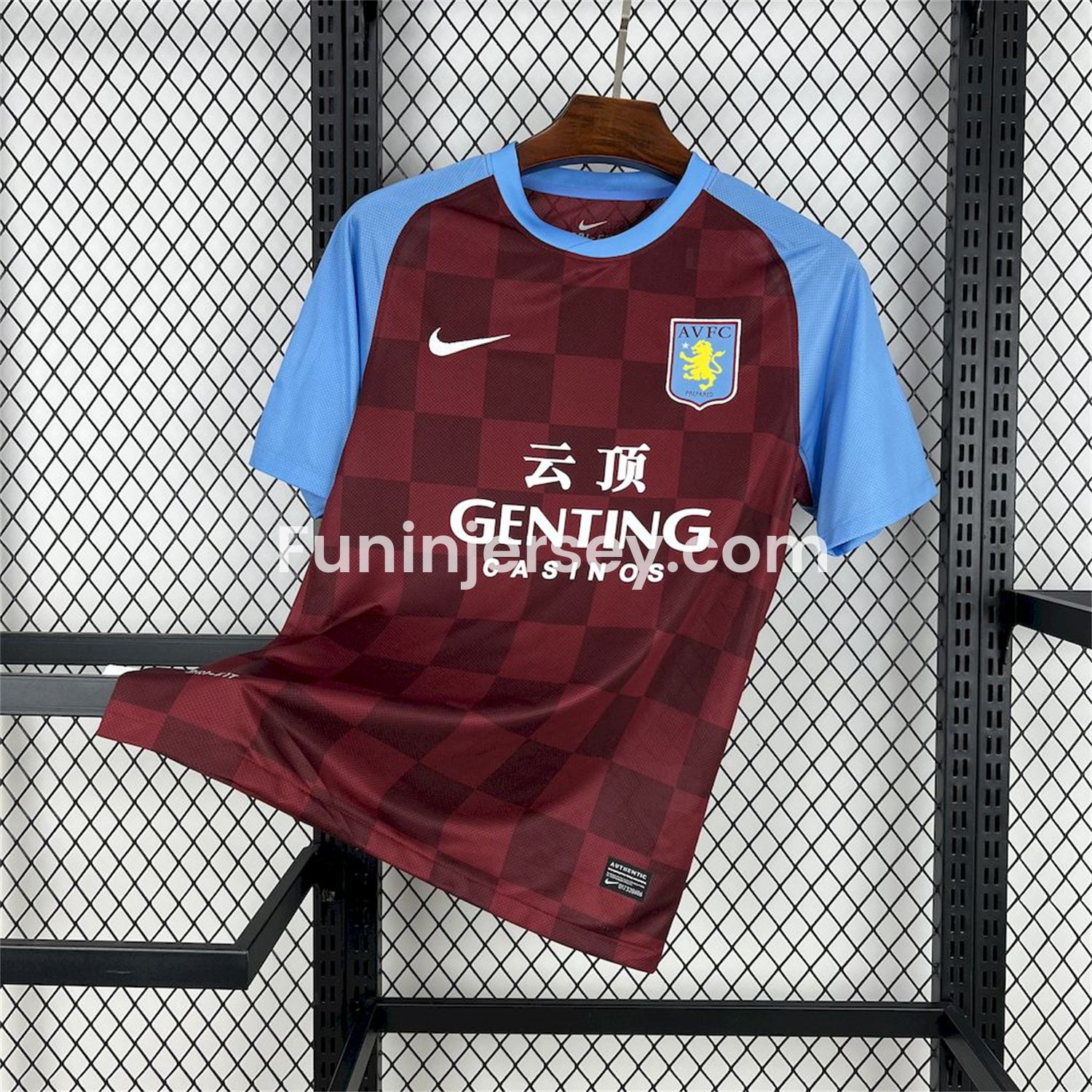 Funinjersey-Retro Aston Villa 2011-12 Home Jersey