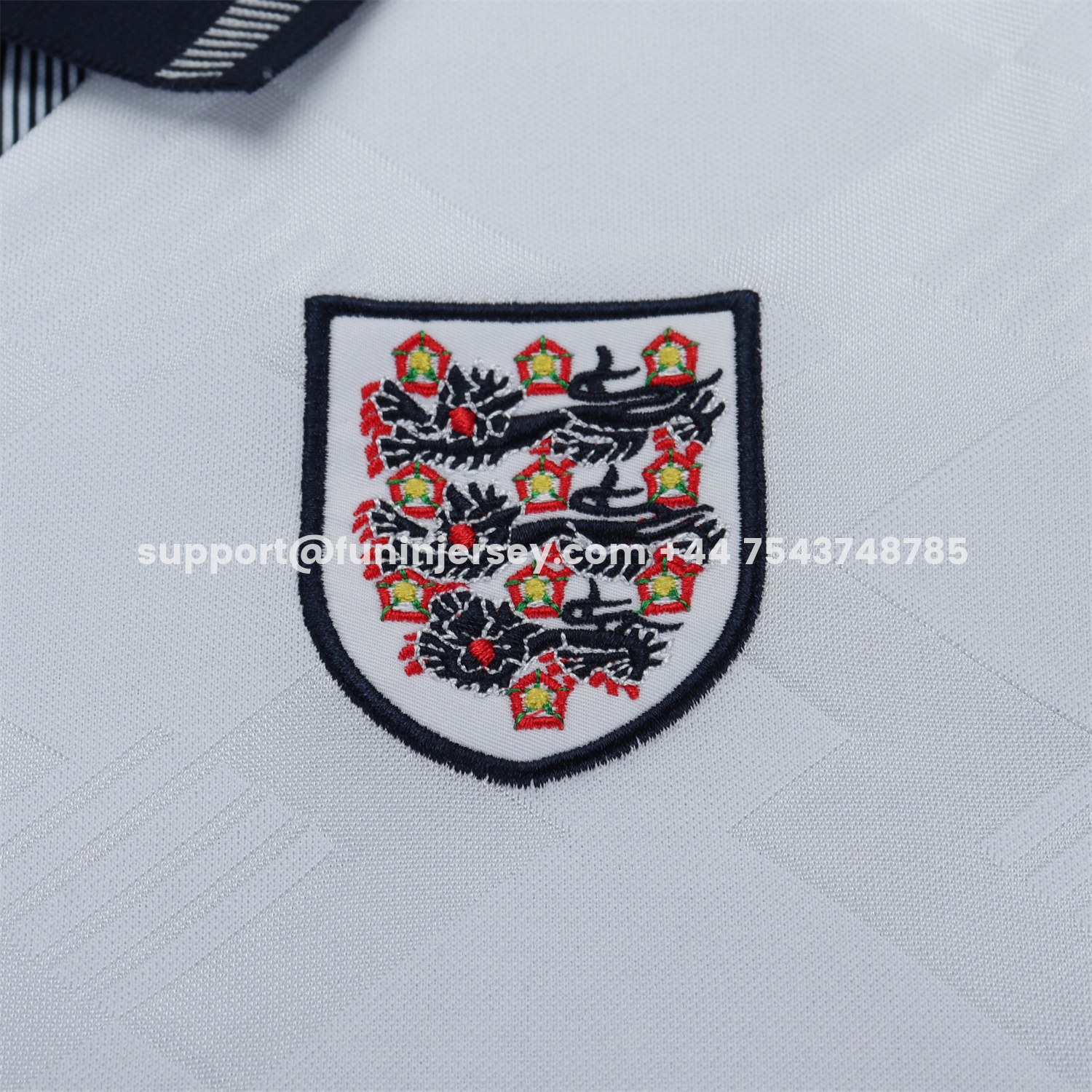 Funinjersey-Retro England 1990 Home Kids Kit