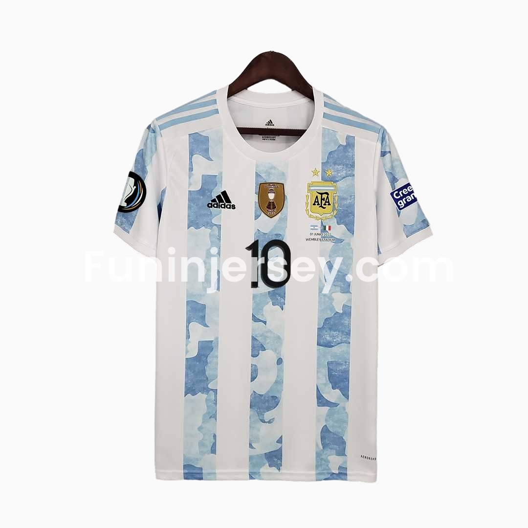 Funinjersey-Retro Argentina 2021 Home Stadium Jersey