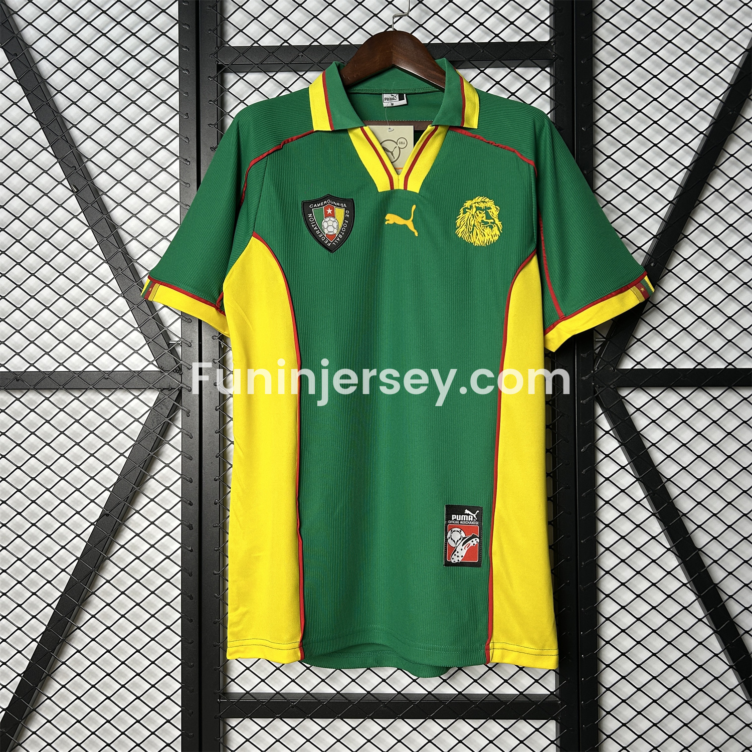 Funinjersey-Retro Cameroon 1998 Home Jersey
